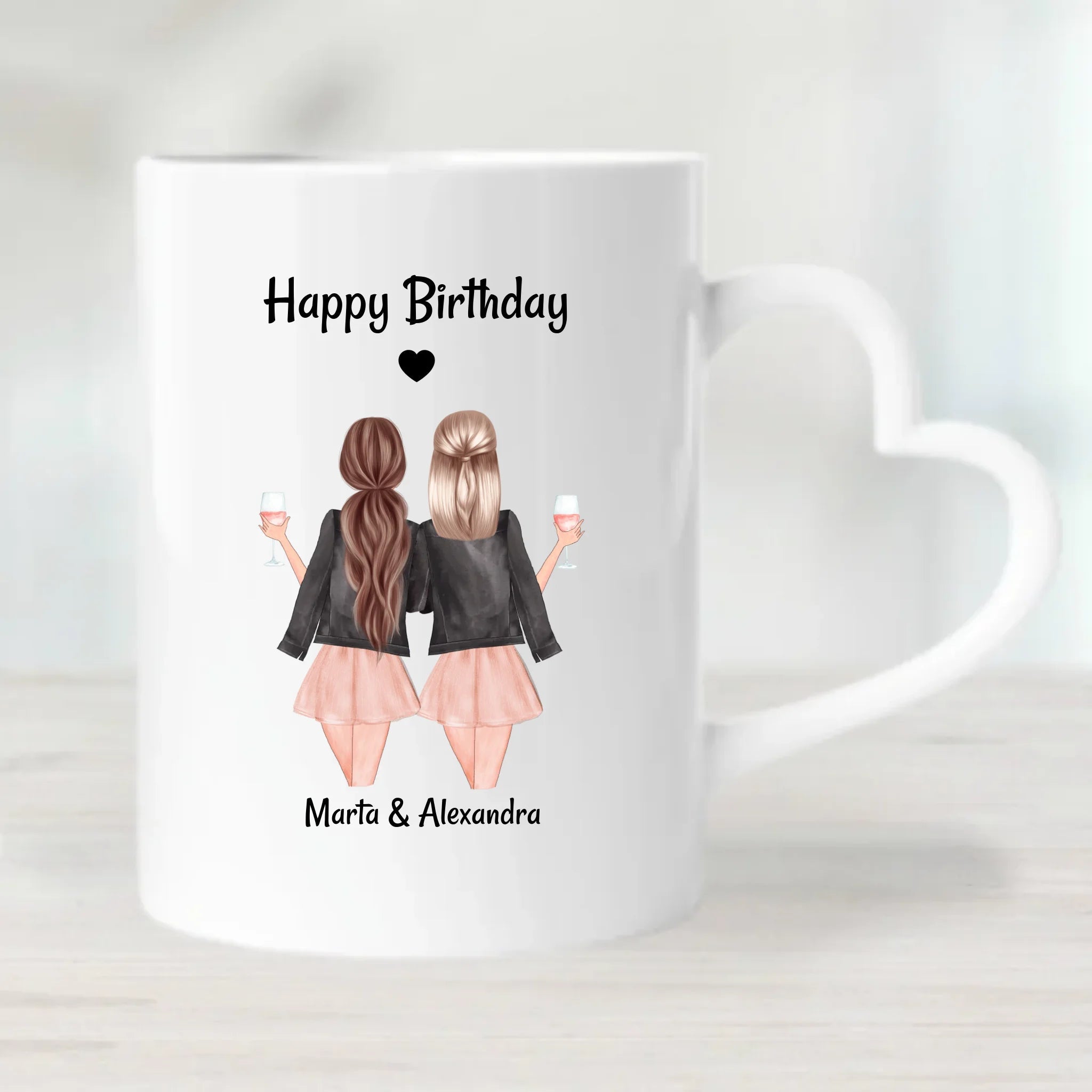 Freundinnen Geburtstag Geschenk Tasse personalisiert - Cantty