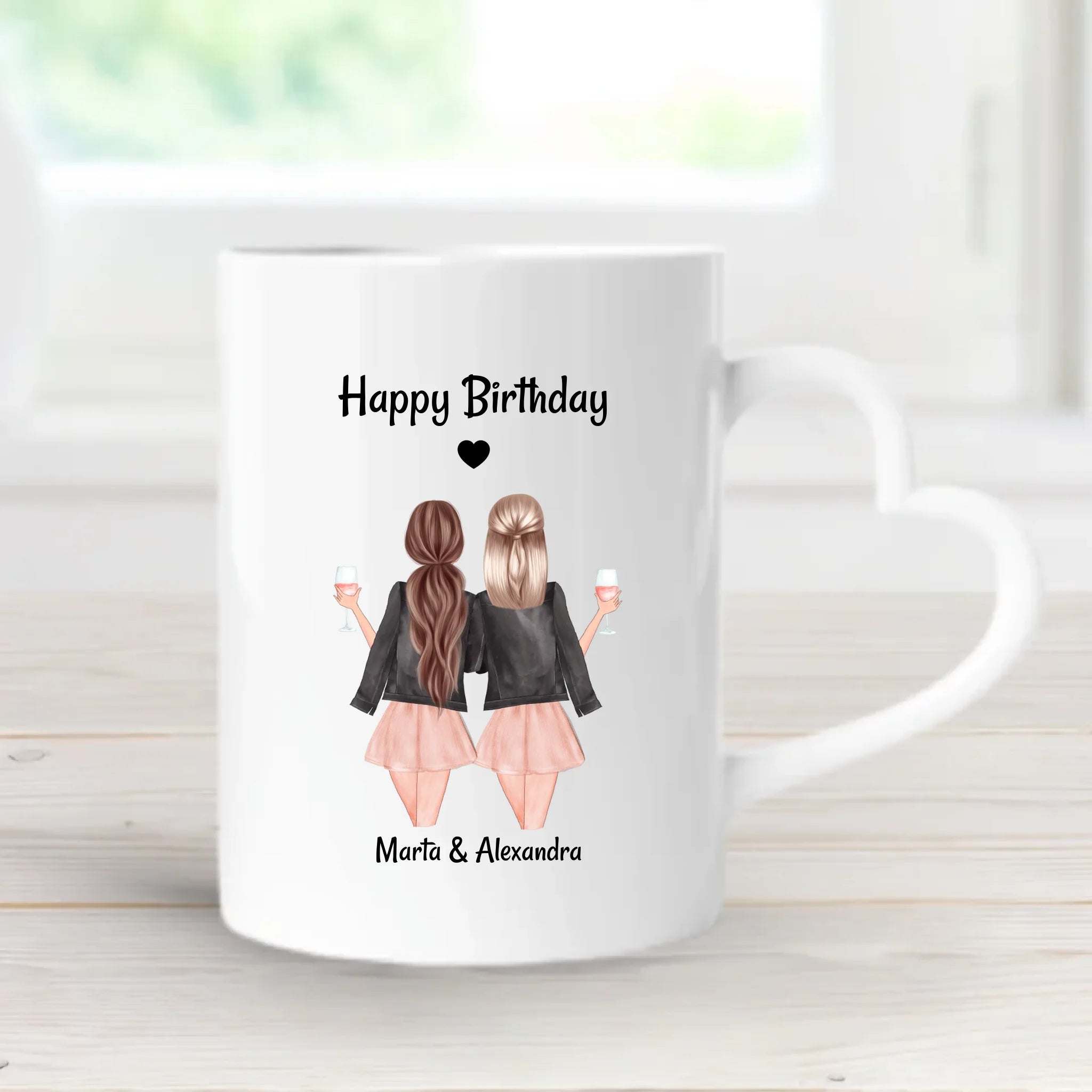 Freundinnen Geburtstag Geschenk Tasse personalisiert - Cantty
