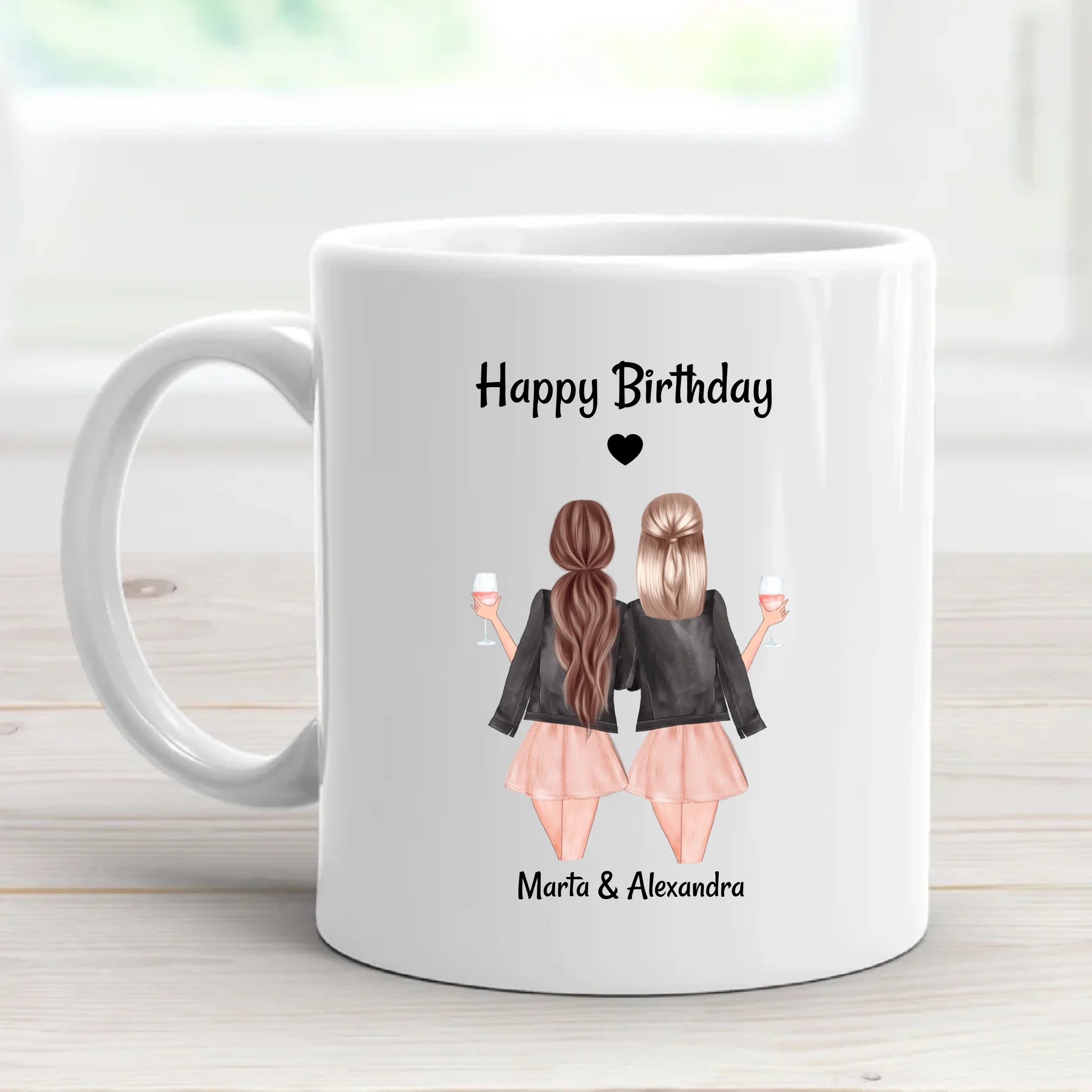 Freundinnen Geburtstag Geschenk Tasse personalisiert - Cantty