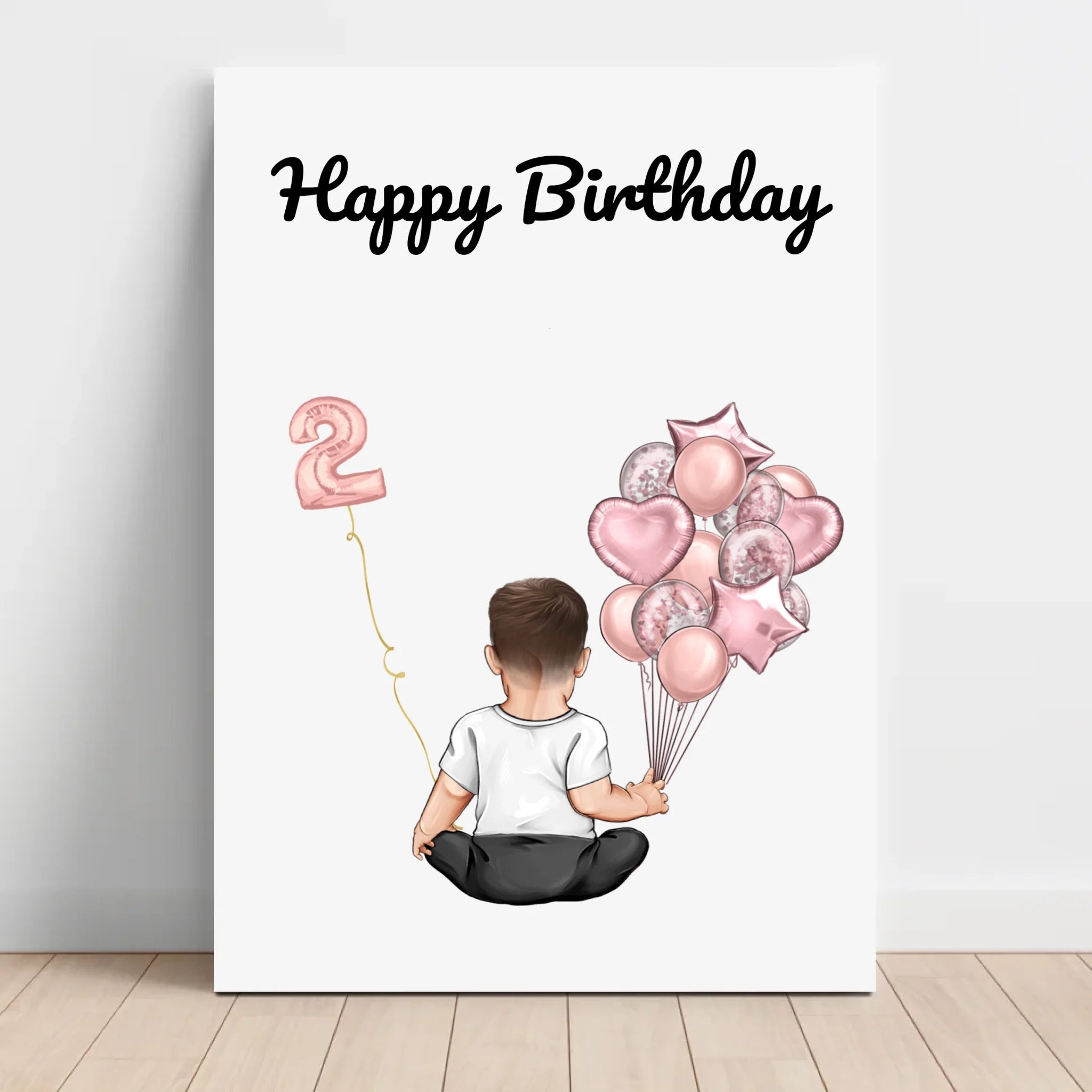 Gastgeschenk 2. Geburtstag Junge Leinwandbild - Cantty