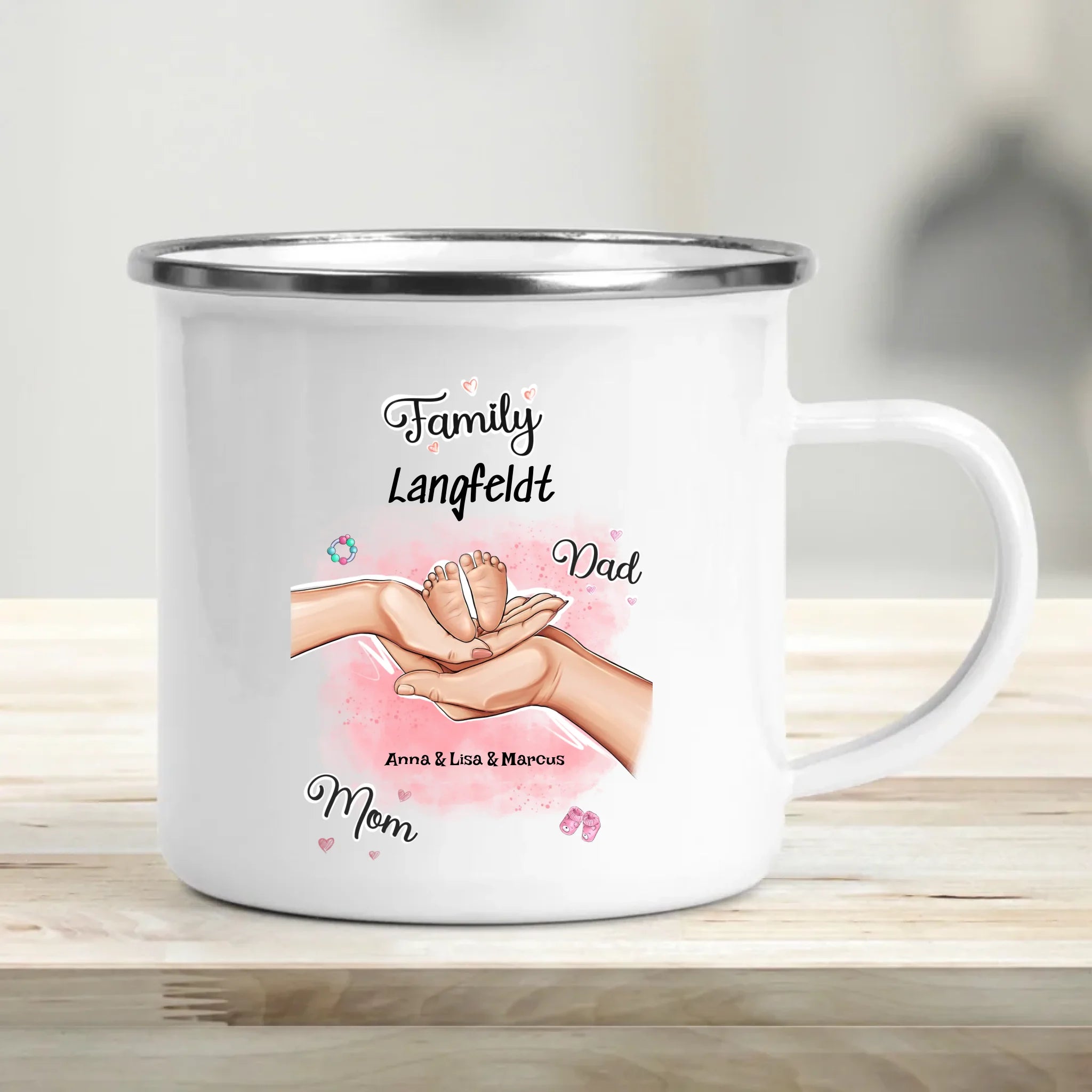 Geburt Baby Junge Mädchen Tasse Geschenk personalisiert - Cantty