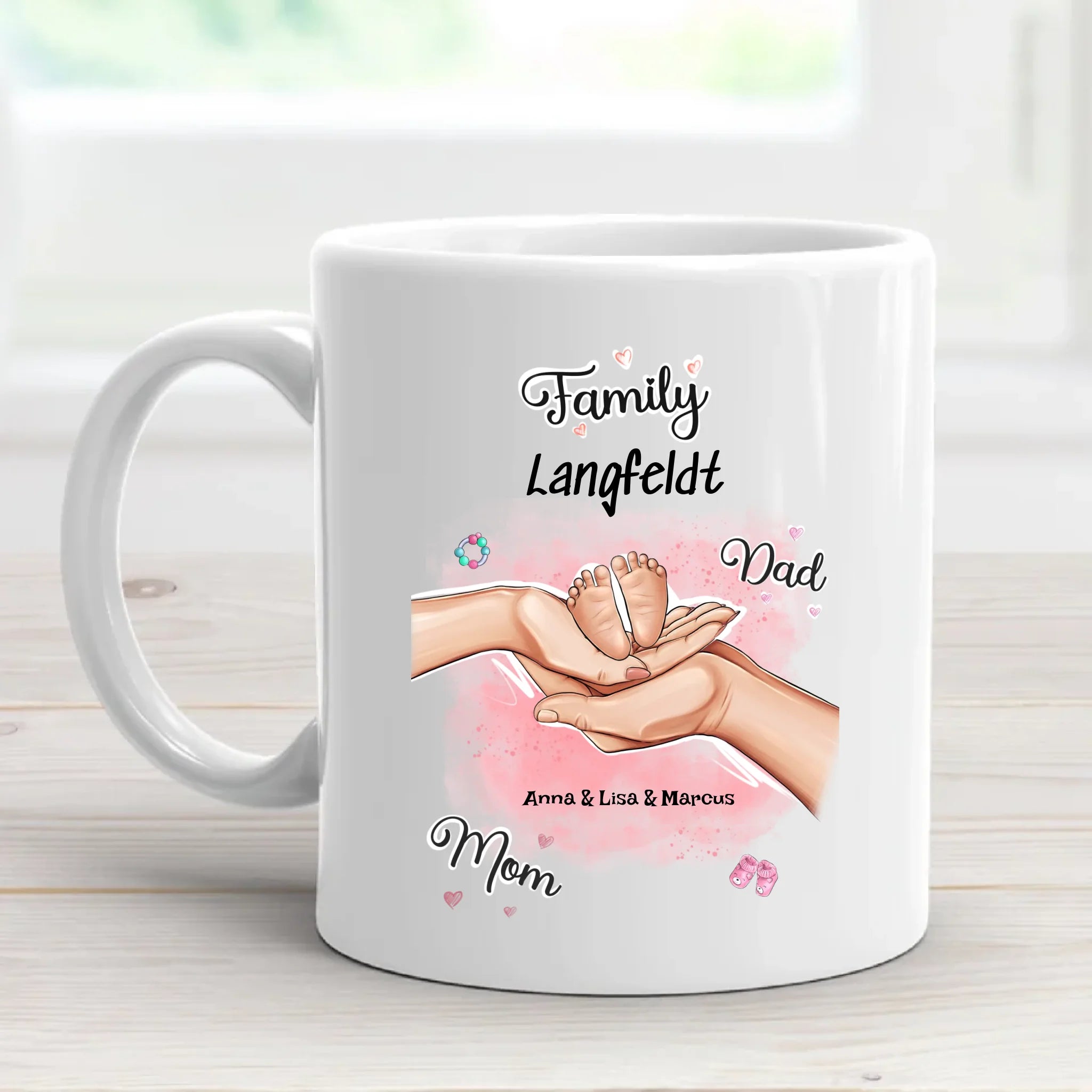 Geburt Baby Junge Mädchen Tasse Geschenk personalisiert - Cantty