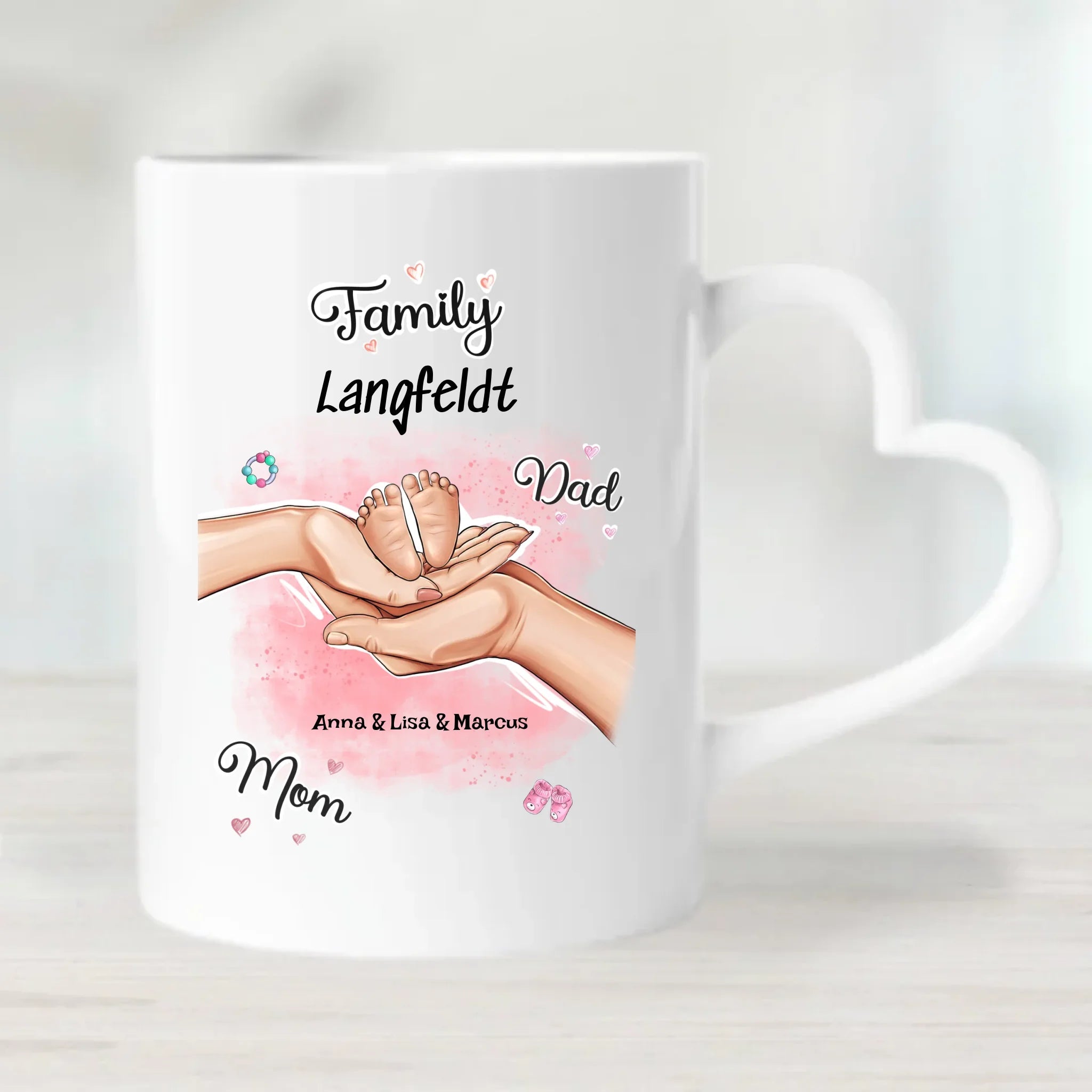 Geburt Baby Junge Mädchen Tasse Geschenk personalisiert - Cantty
