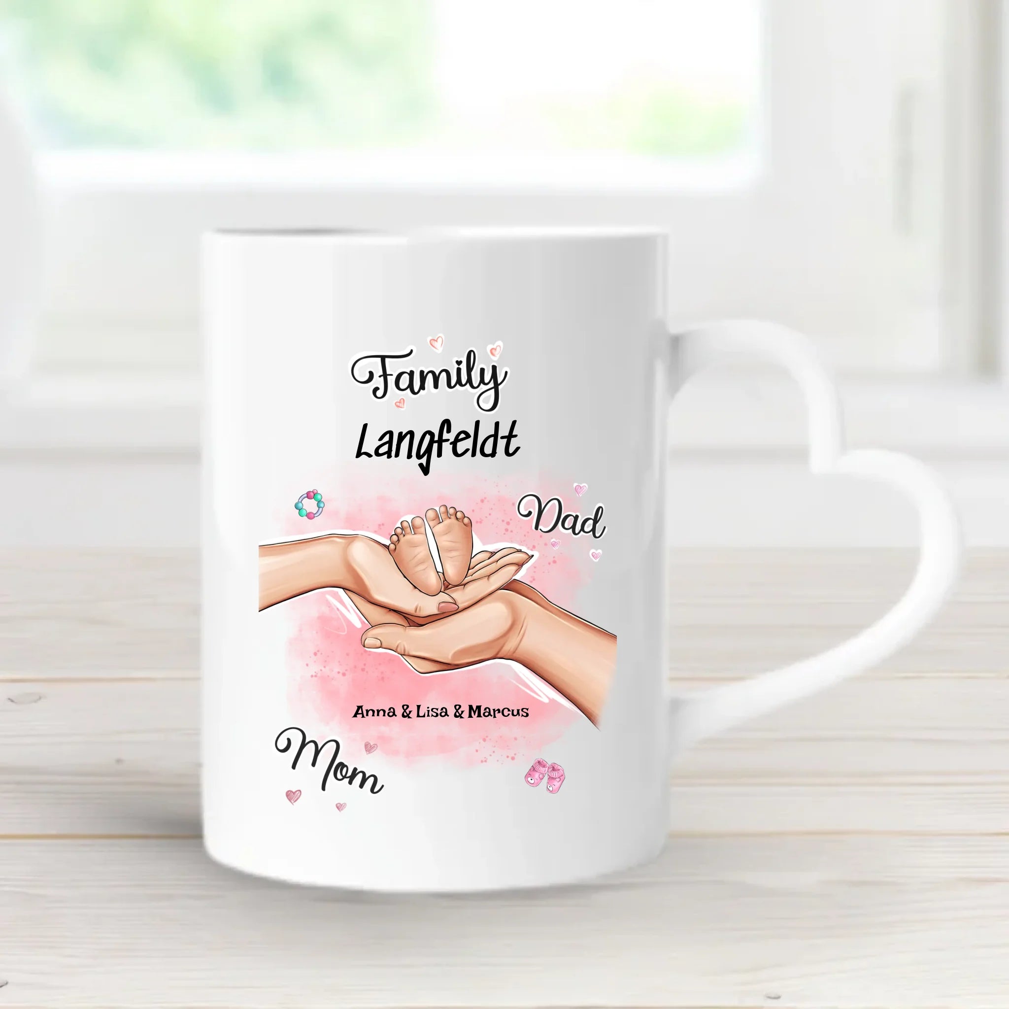 Geburt Baby Junge Mädchen Tasse Geschenk personalisiert - Cantty