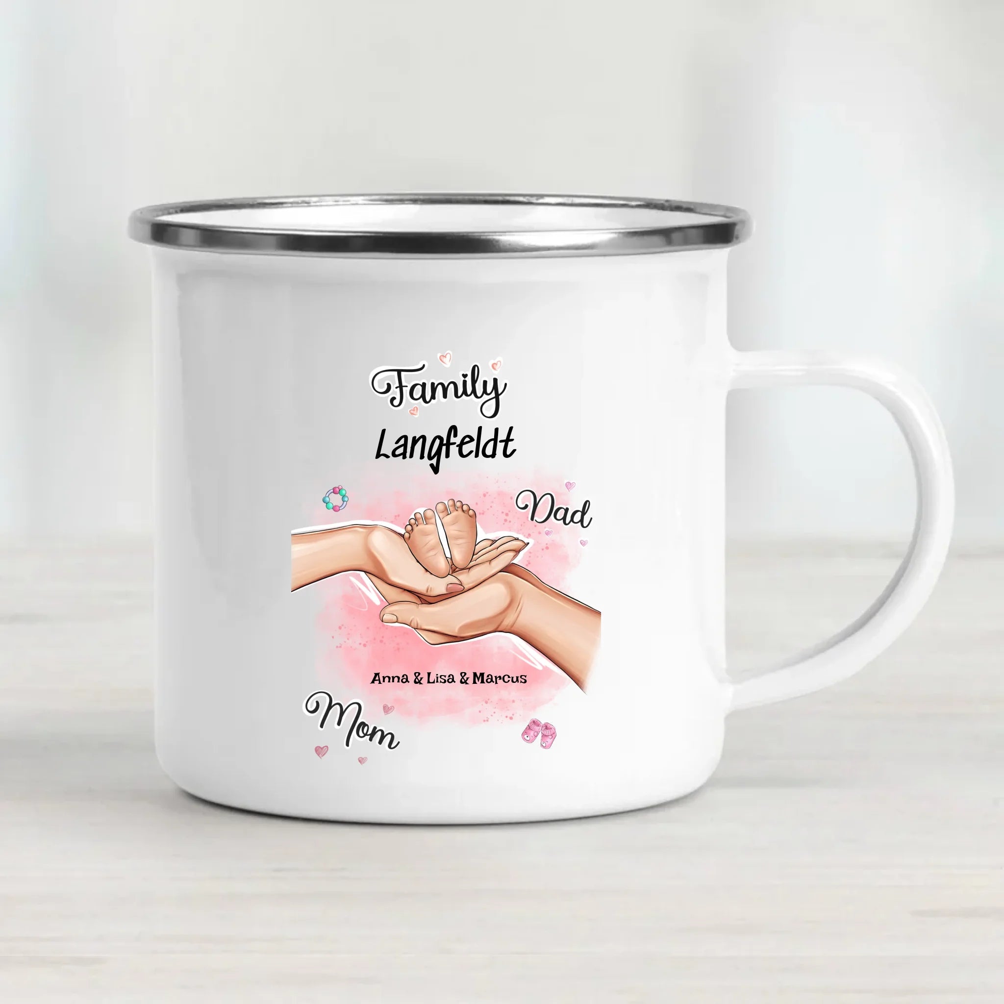 Geburt Baby Junge Mädchen Tasse Geschenk personalisiert - Cantty