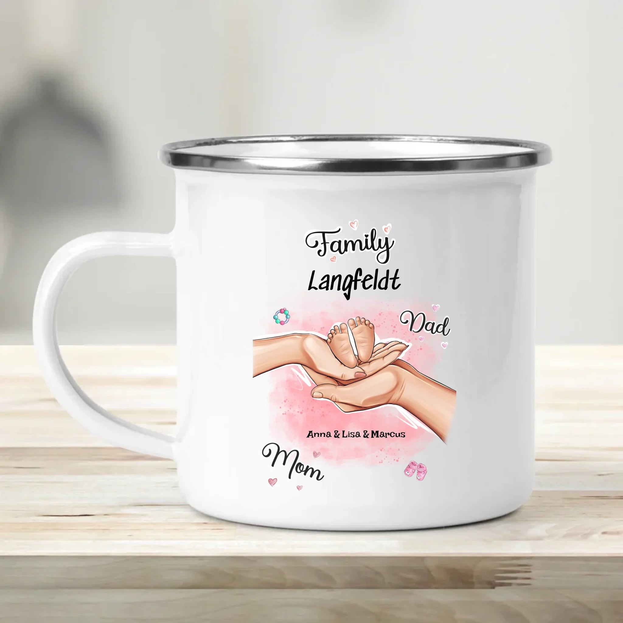 Geburt Baby Junge Mädchen Tasse Geschenk personalisiert - Cantty