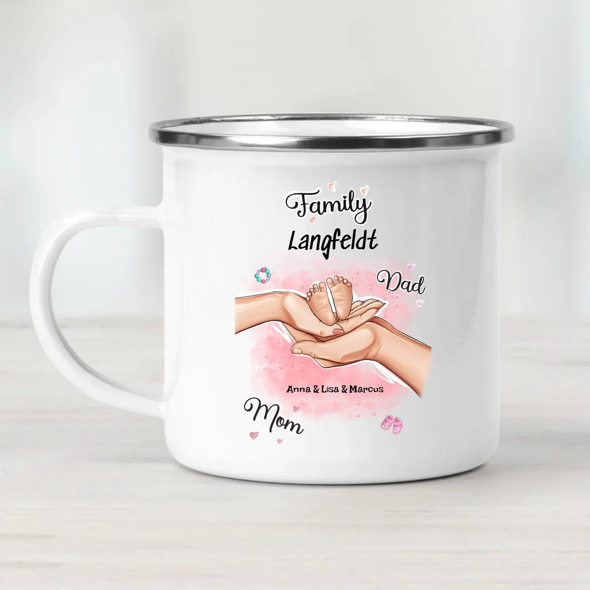 Geburt Baby Junge Mädchen Tasse Geschenk personalisiert - Cantty