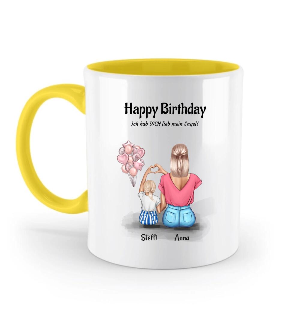 Geburtstag Tasse Patenkind Mädchen & Patentante personalisiert - Cantty