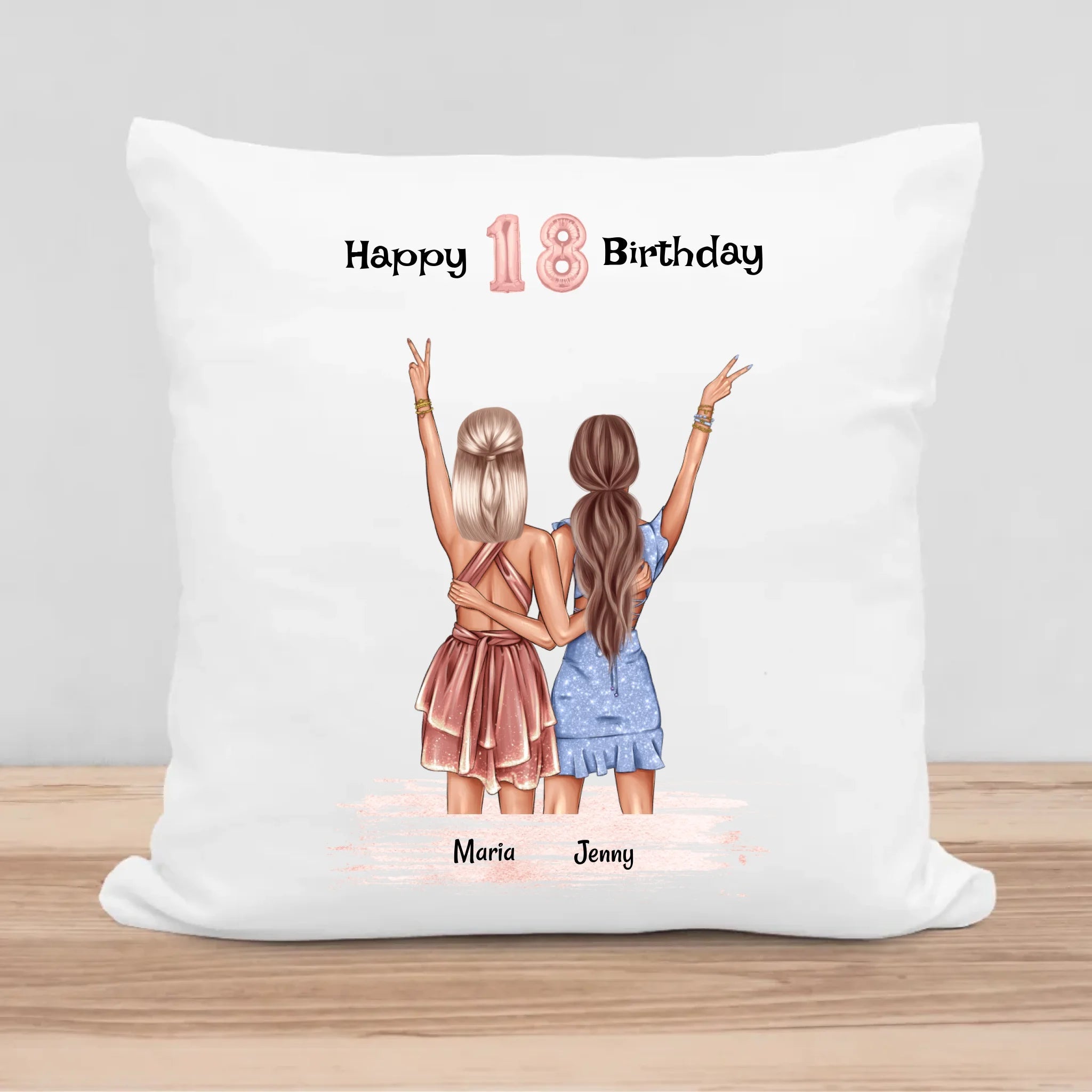 Geburtstagsgeschenk für beste Freundin Kissen - Cantty
