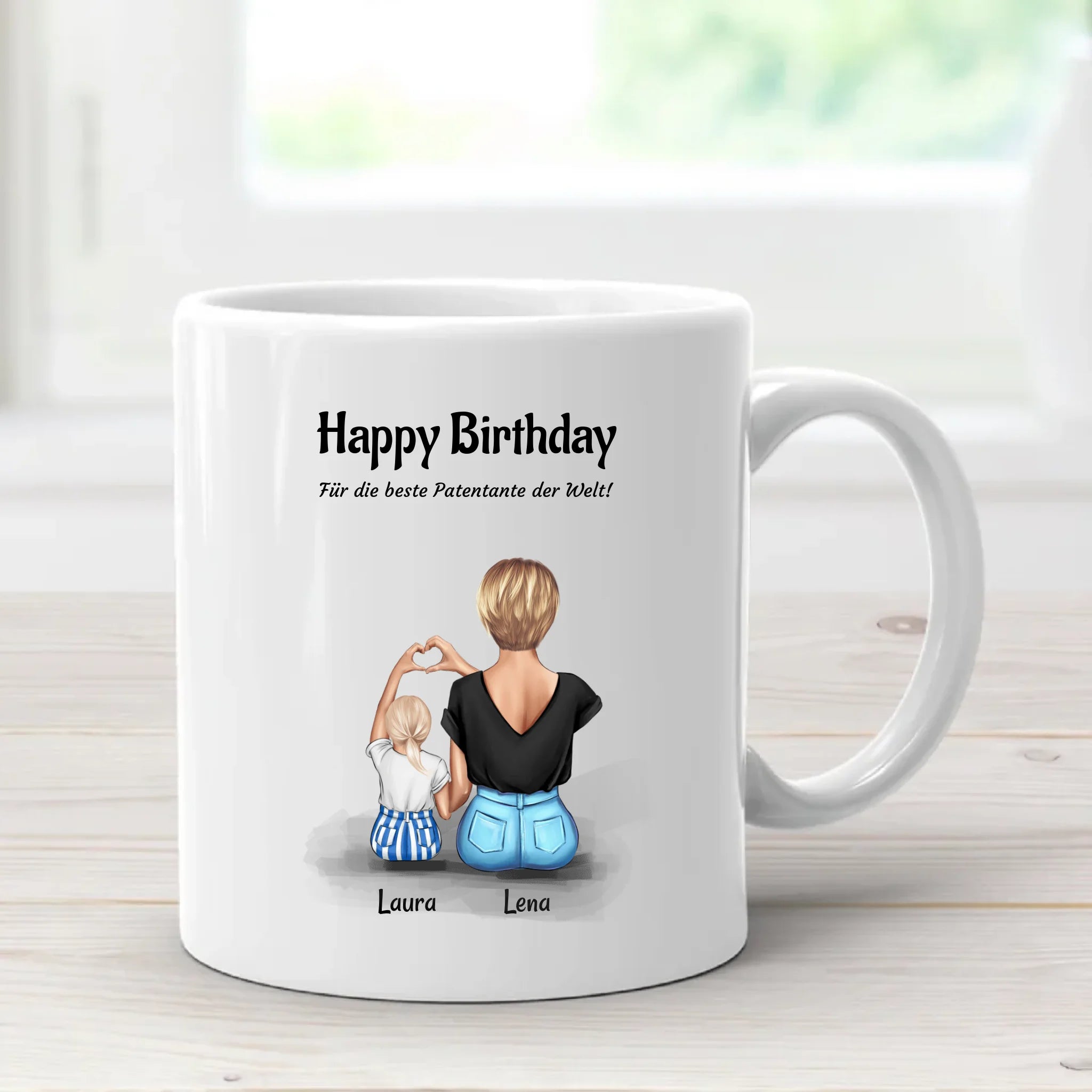 Geburtstagsgeschenk für Patentante individuelle Tasse - Cantty