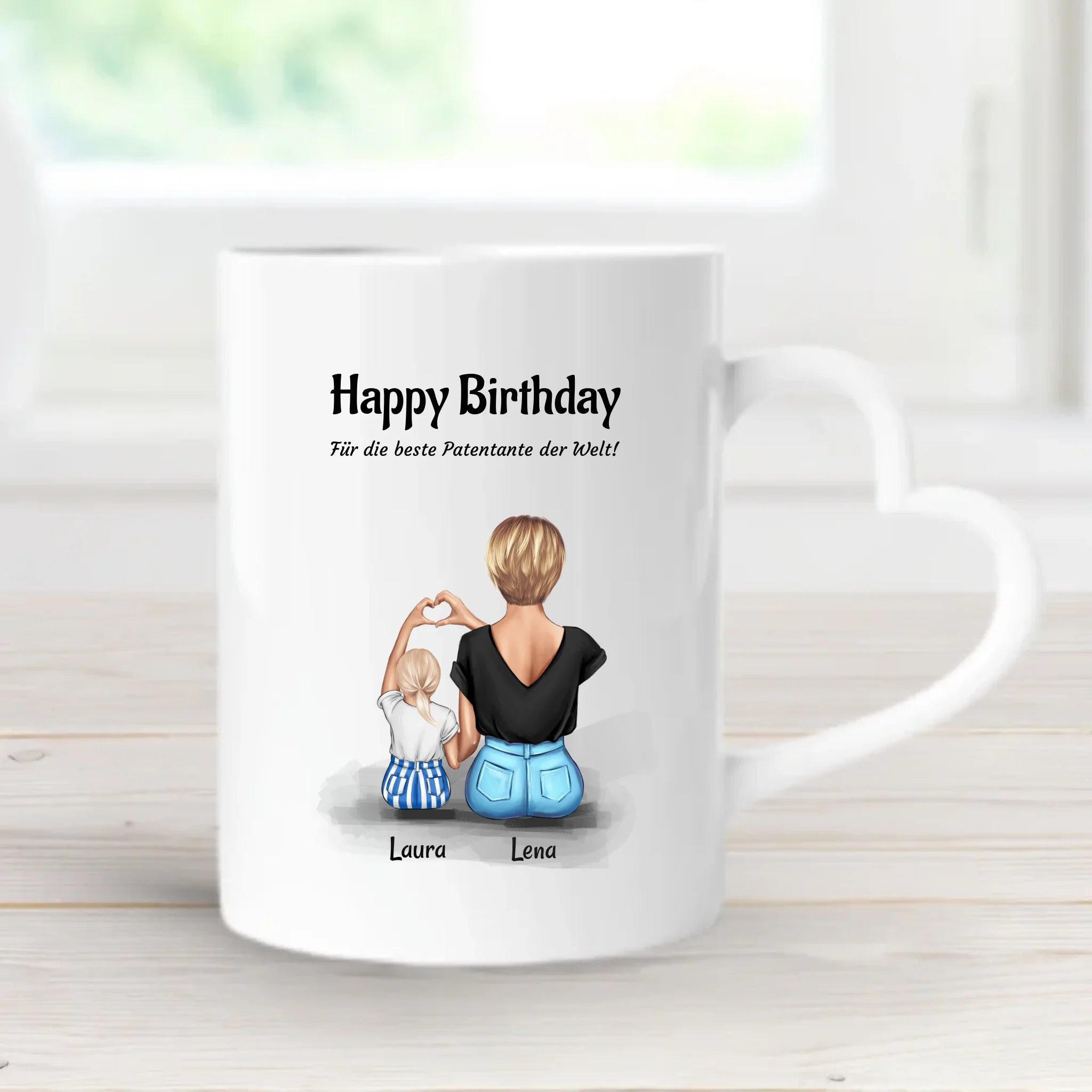 Geburtstagsgeschenk für Patentante individuelle Tasse - Cantty