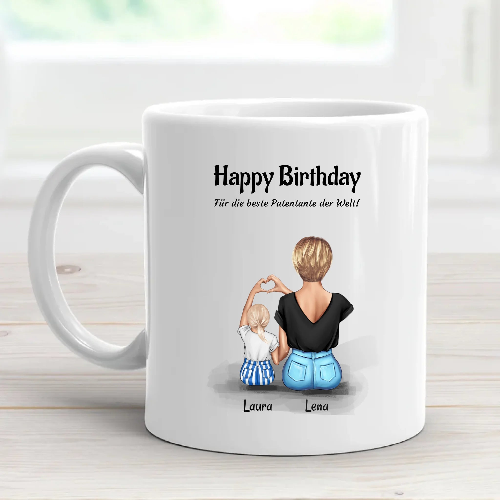 Geburtstagsgeschenk für Patentante individuelle Tasse - Cantty