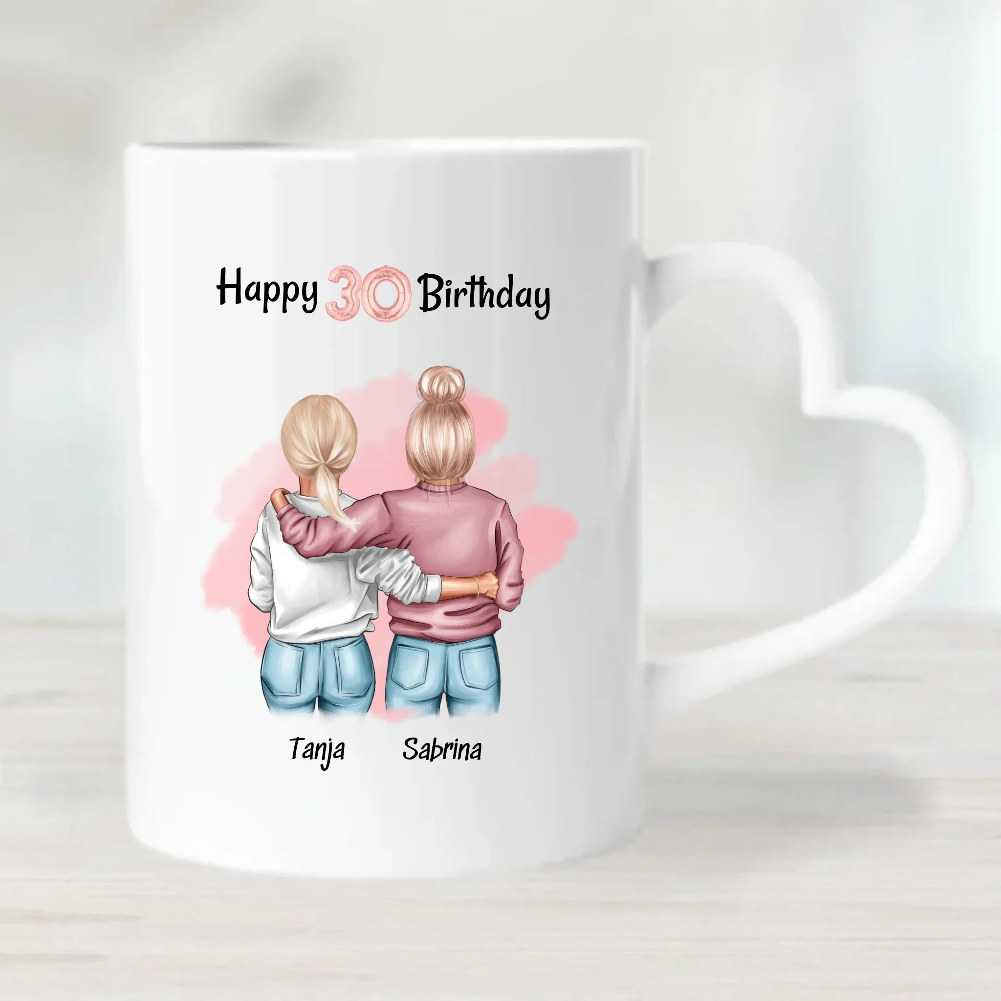 Geschenk 30 Geburtstag Beste Freundin Tasse selber gestalten - Cantty