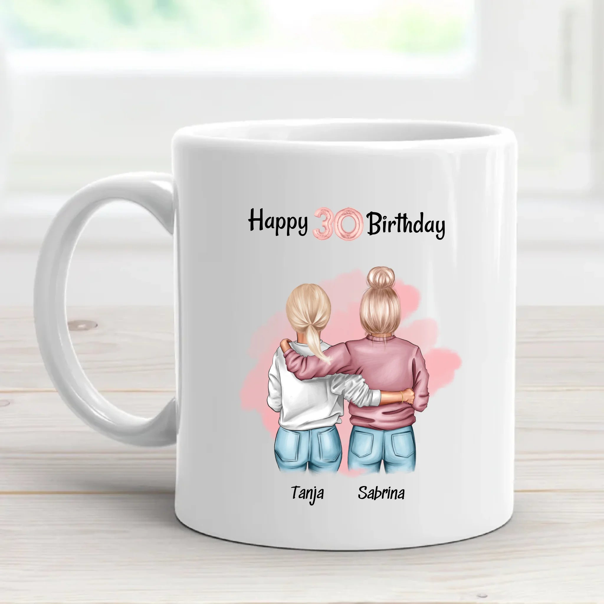Geschenk 30 Geburtstag Beste Freundin Tasse selber gestalten - Cantty