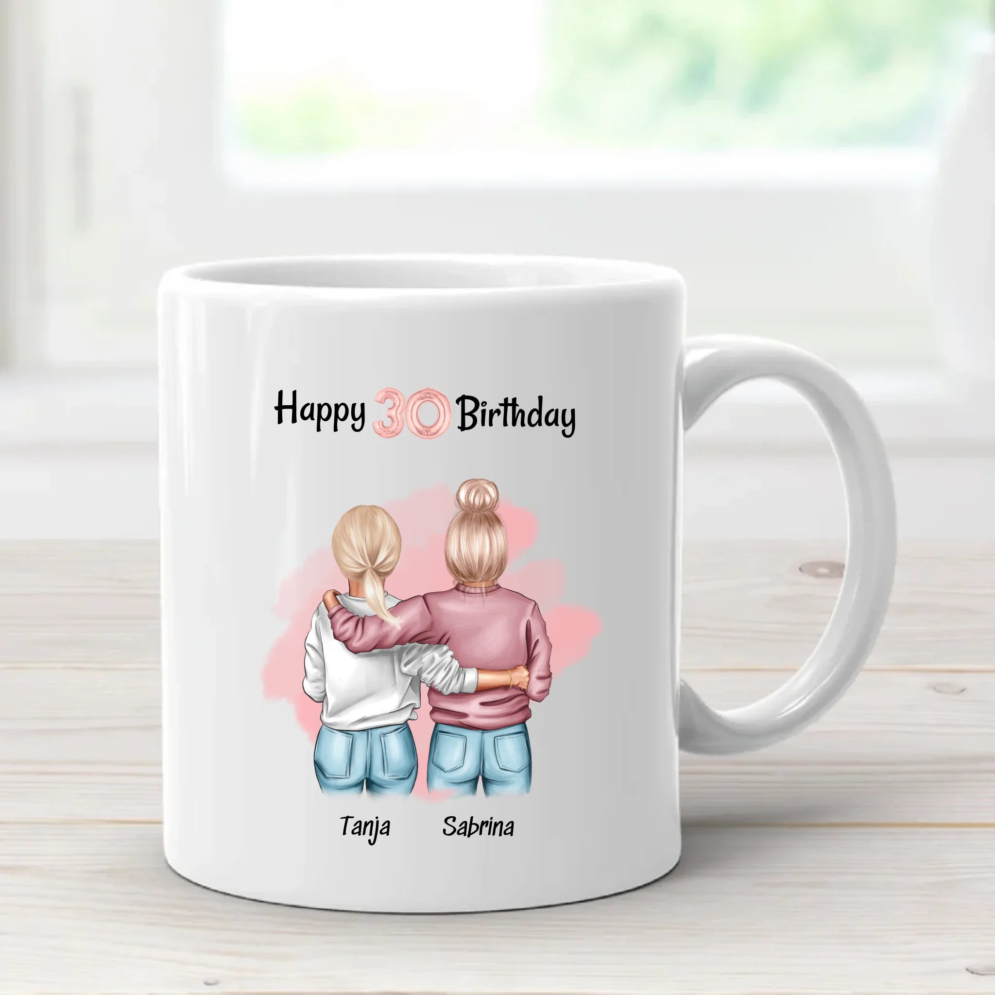 Geschenk 30 Geburtstag Beste Freundin Tasse selber gestalten - Cantty