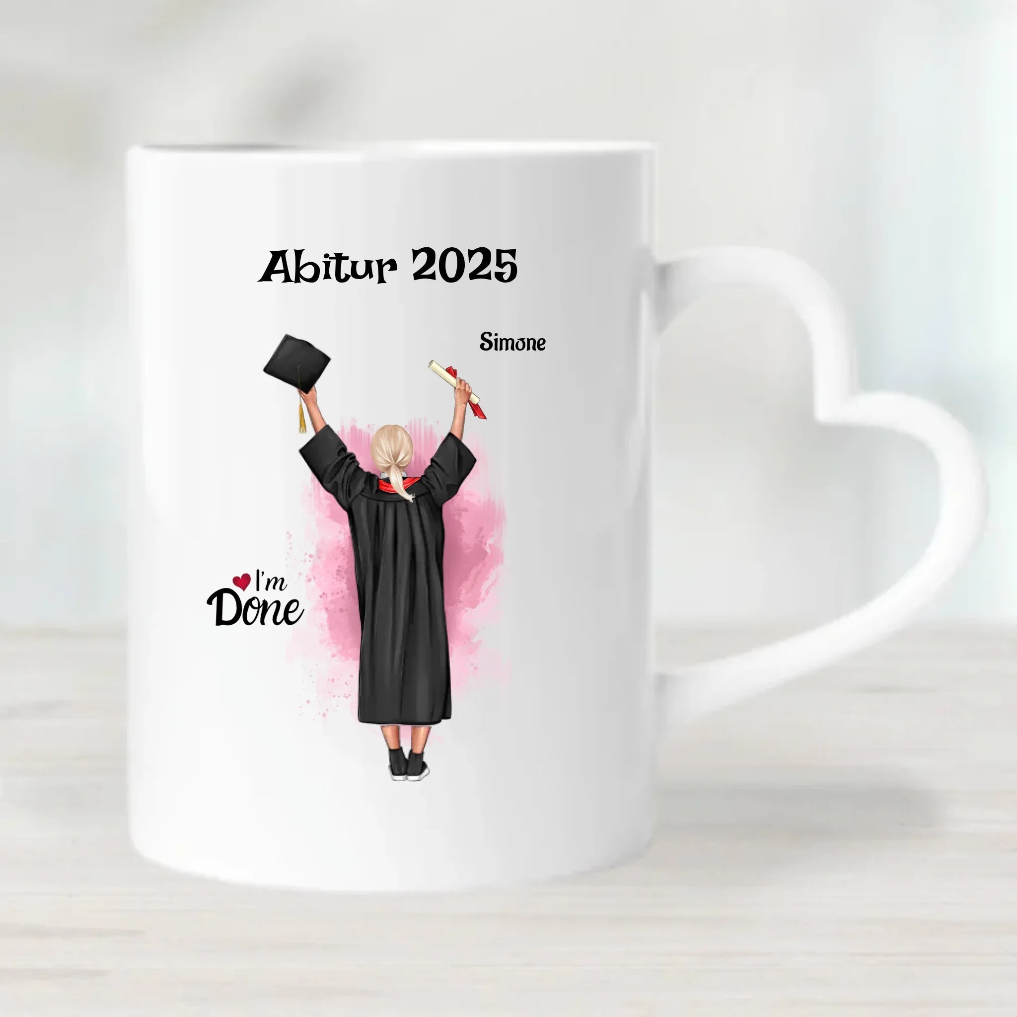 Geschenk Abitur Abschlussprüfung bestanden Tasse personalisiert - Cantty