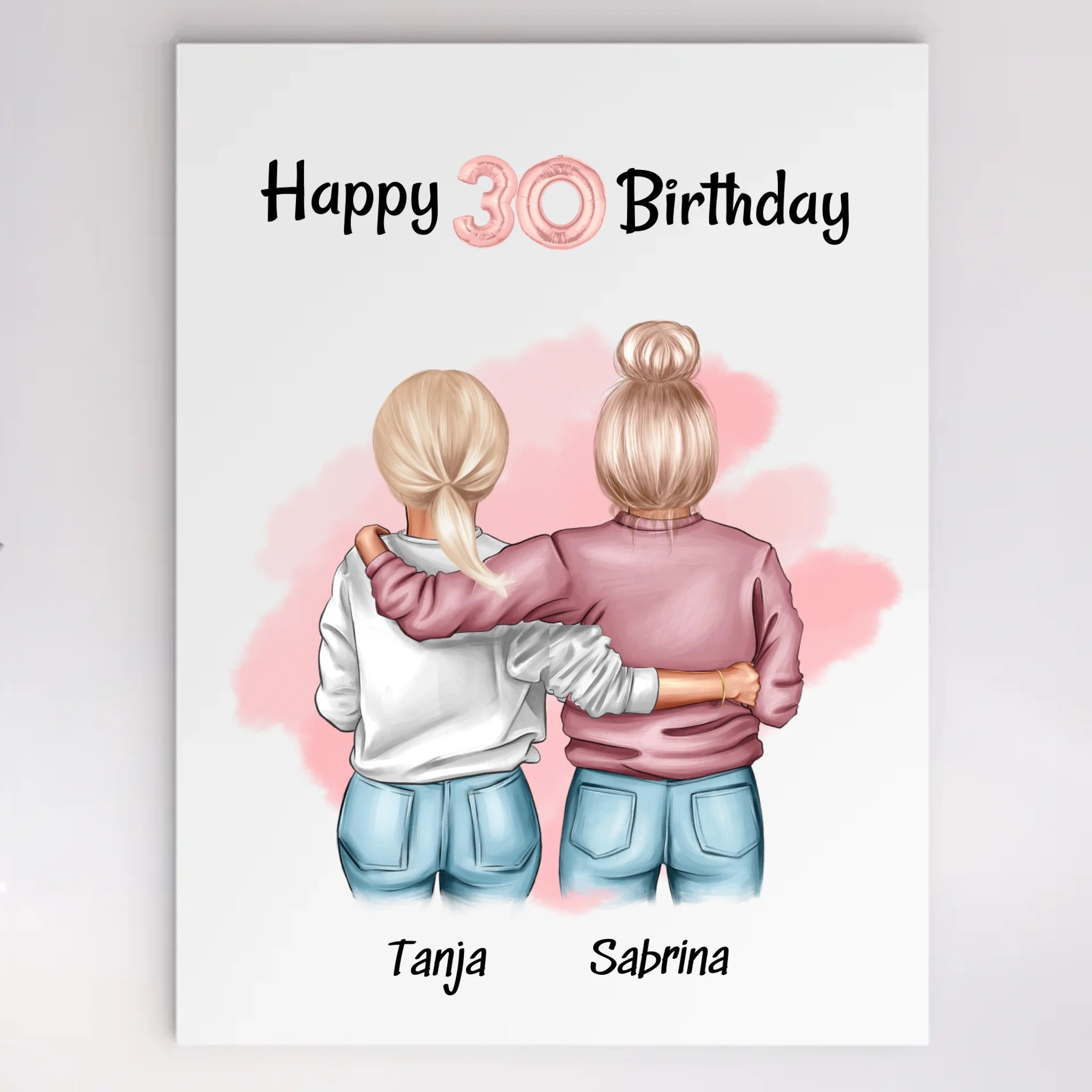 Geschenk Acrylglas für beste Freundin 30 Geburtstag - Cantty