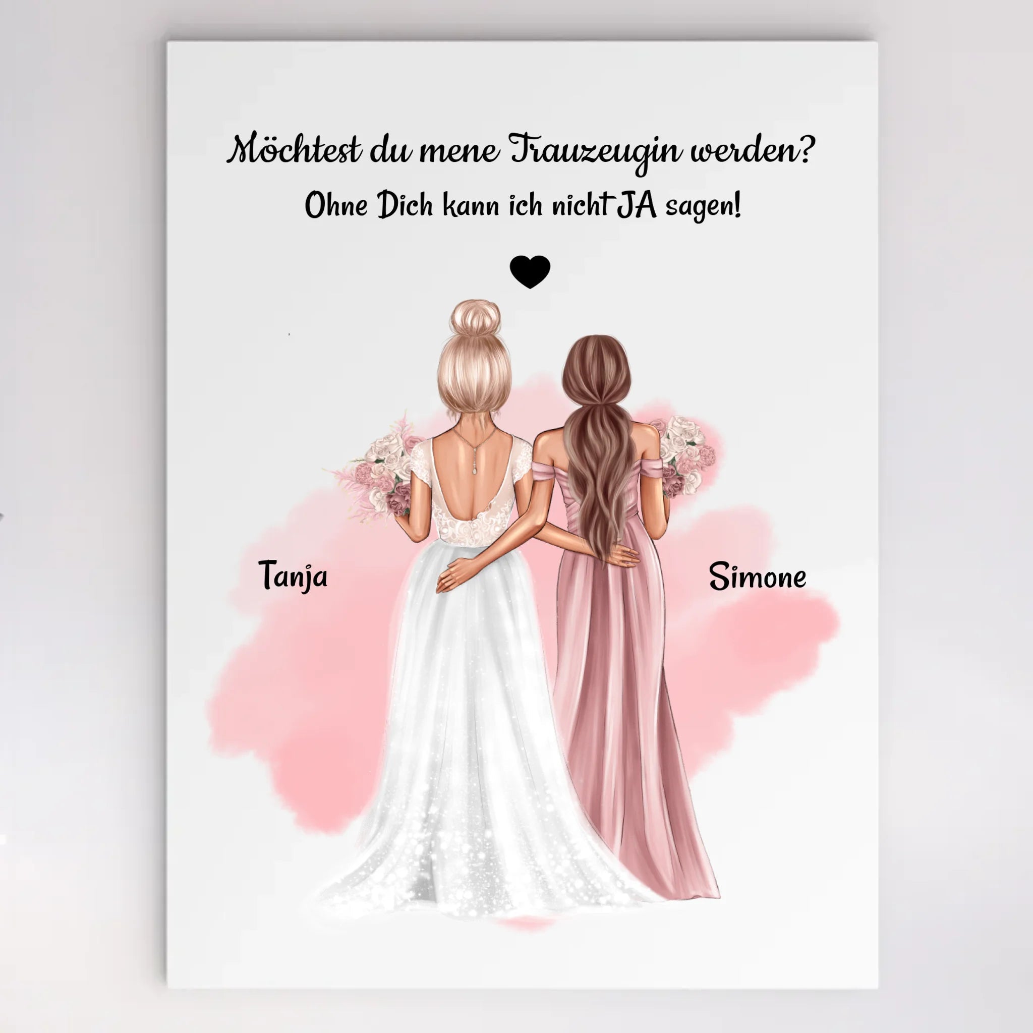 Geschenk Acrylglas Trauzeugin Fragen Bild - Cantty