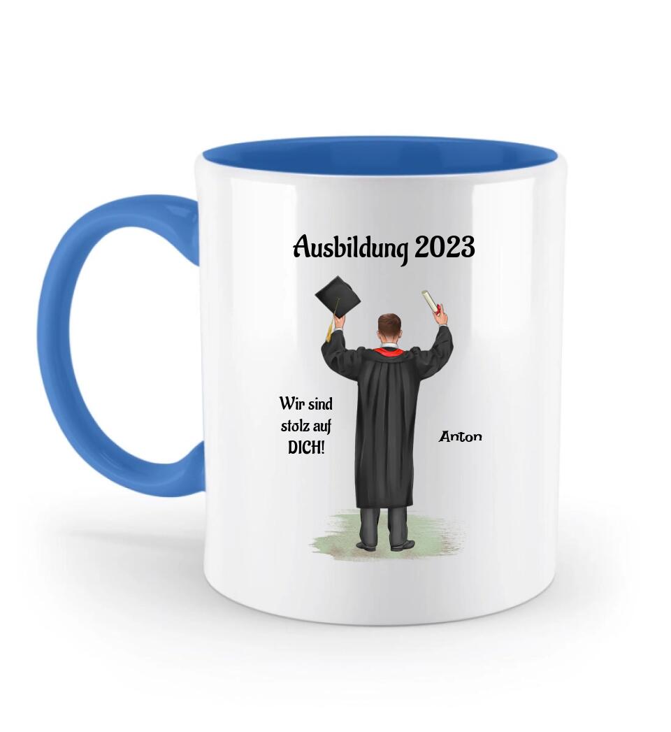 Geschenk Ausbildung bestanden Tasse personalisiert - Cantty