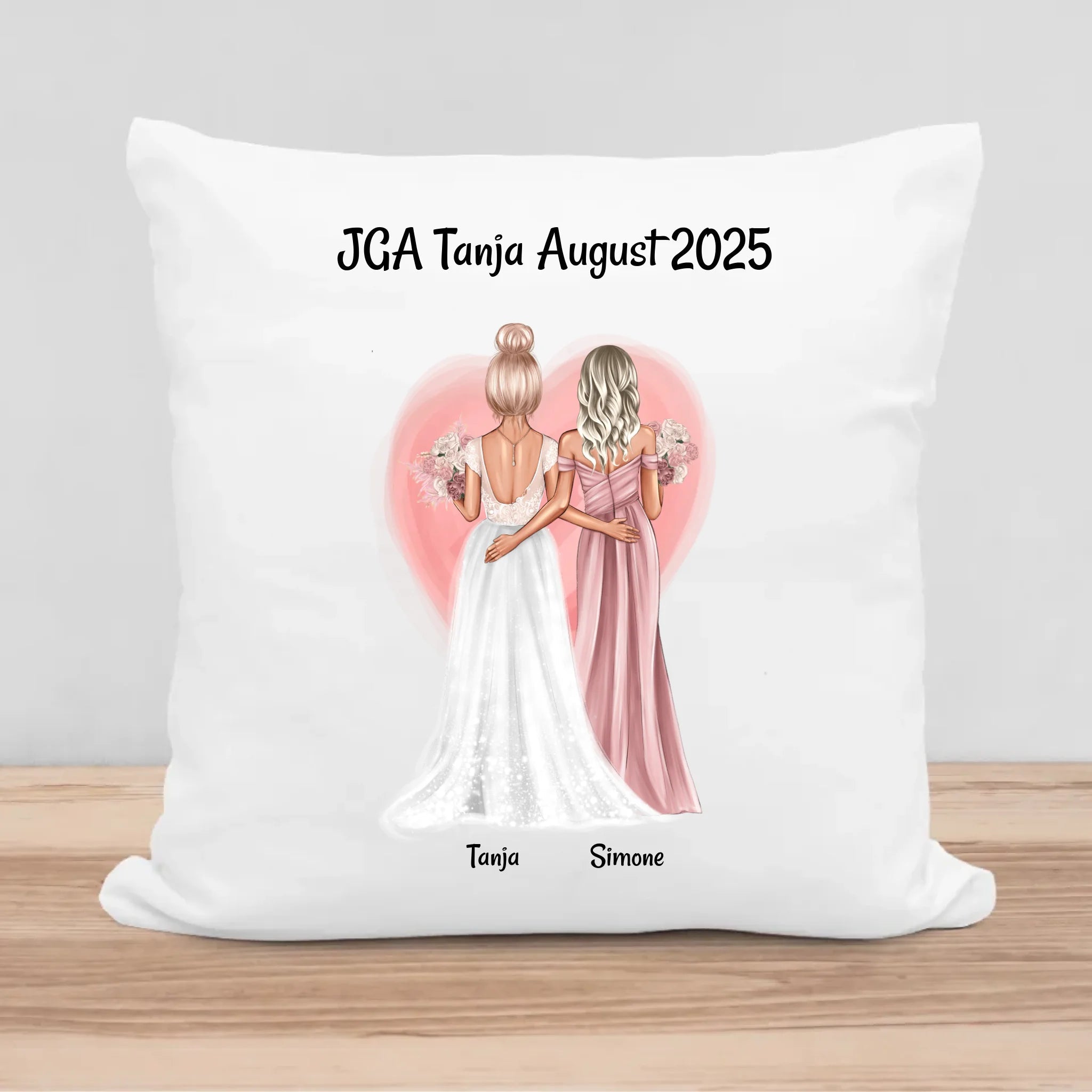 Geschenk Braut JGA Kissen personalisiert - Cantty