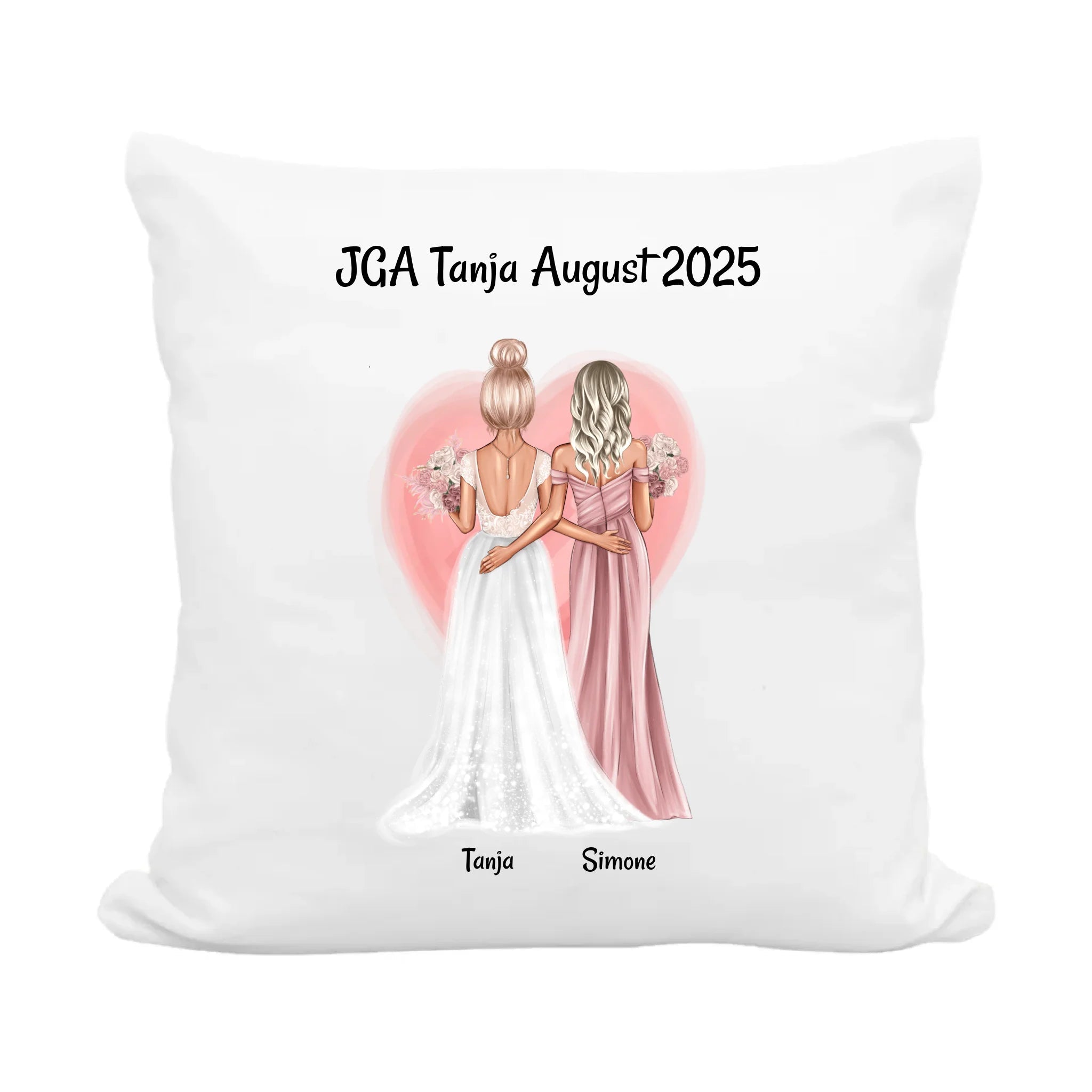 Geschenk Braut JGA Kissen personalisiert - Cantty
