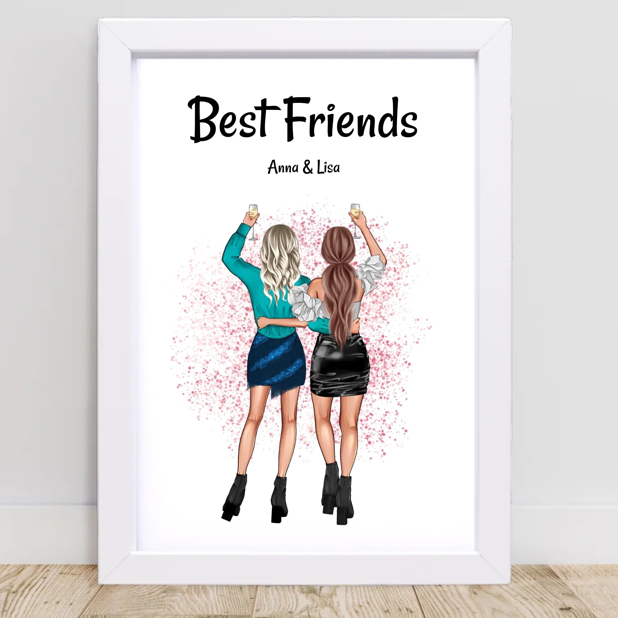 Geschenk für die beste Freundin als Bild personalisieren - Cantty