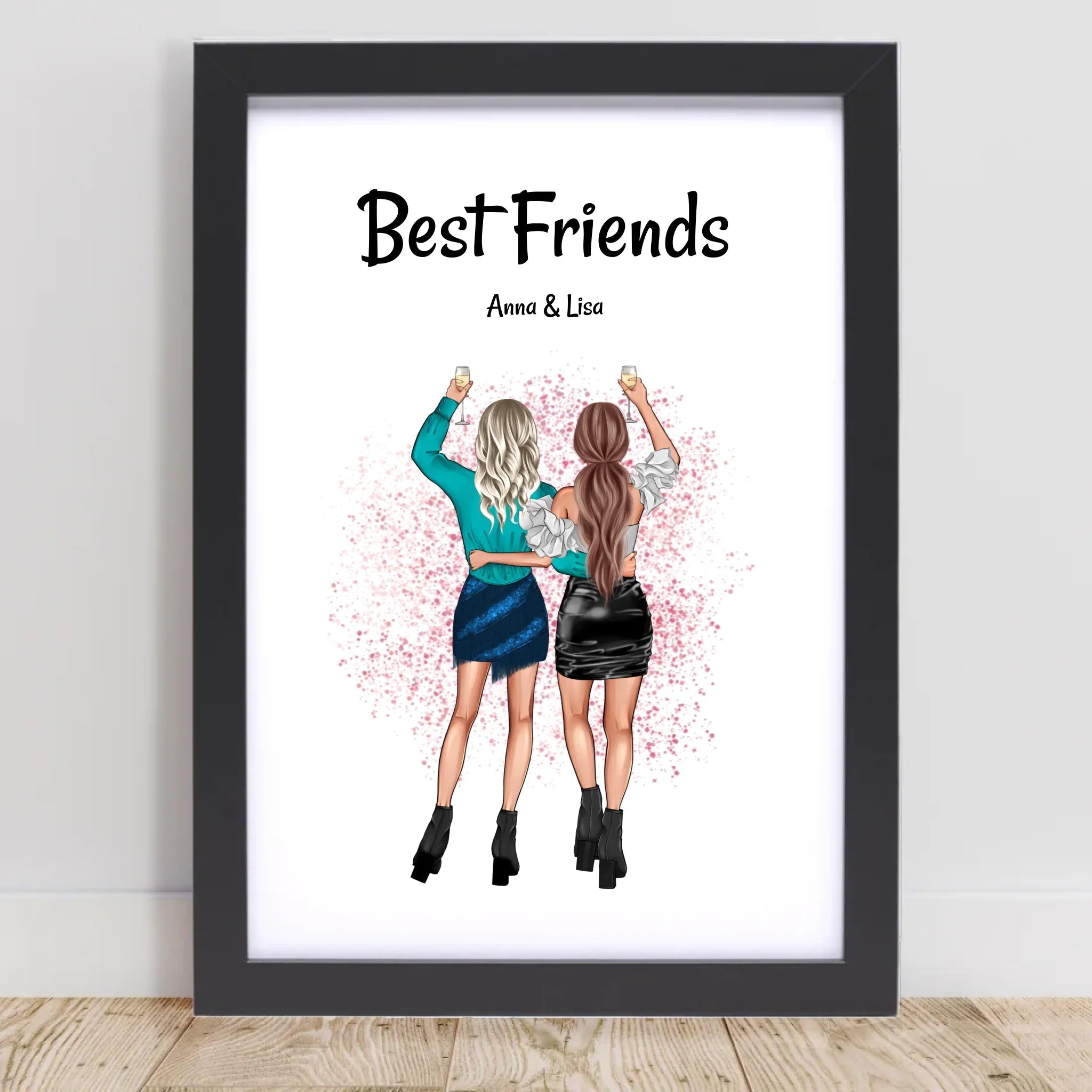 Geschenk für die beste Freundin als Bild personalisieren - Cantty