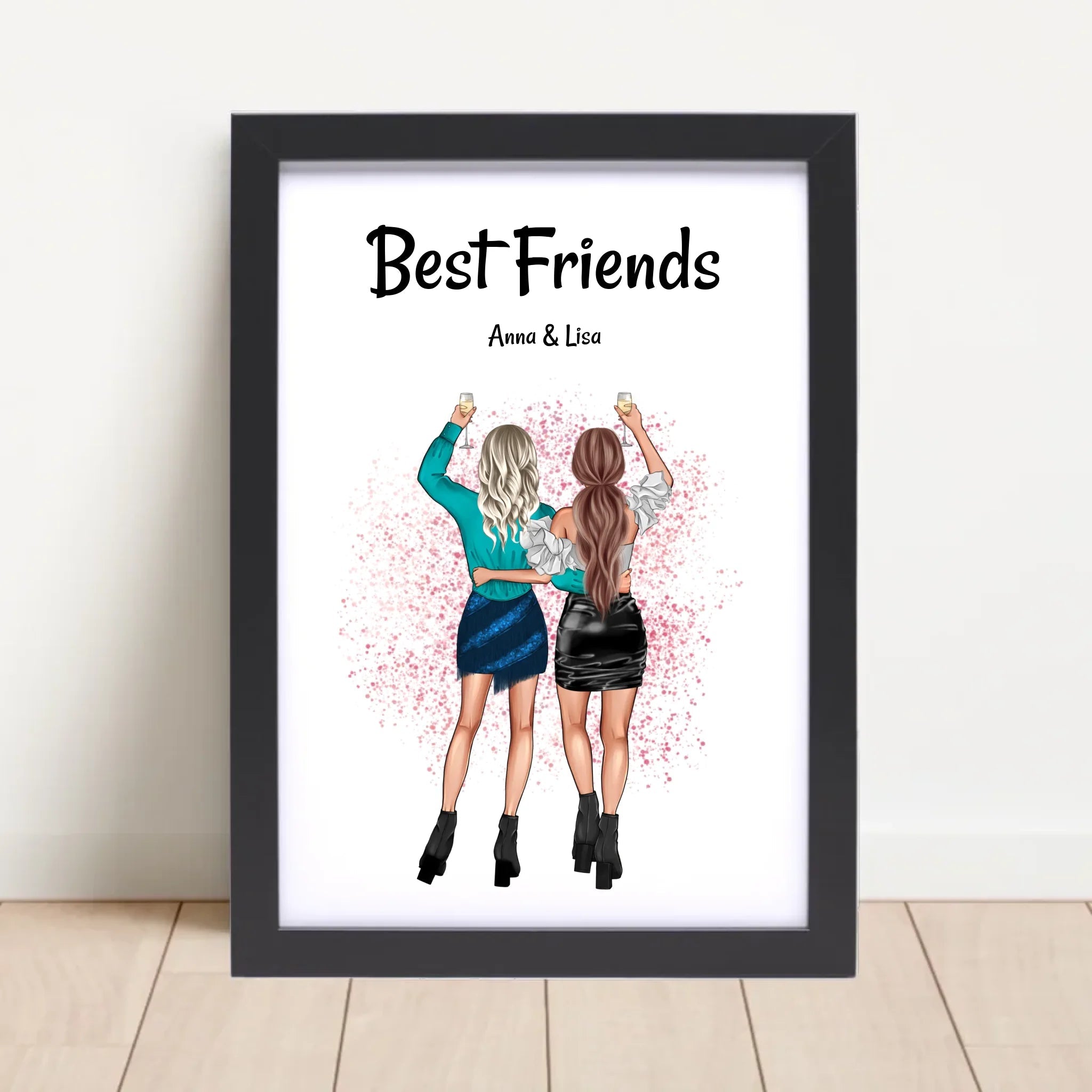 Geschenk für die beste Freundin als Bild personalisieren - Cantty