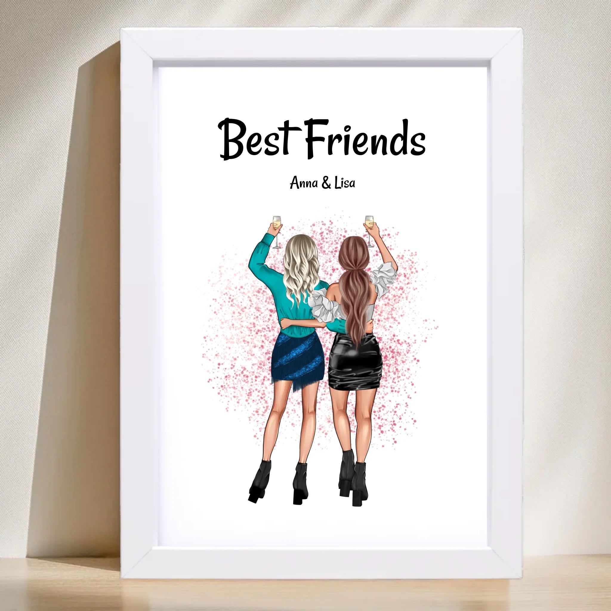 Geschenk für die beste Freundin als Bild personalisieren - Cantty