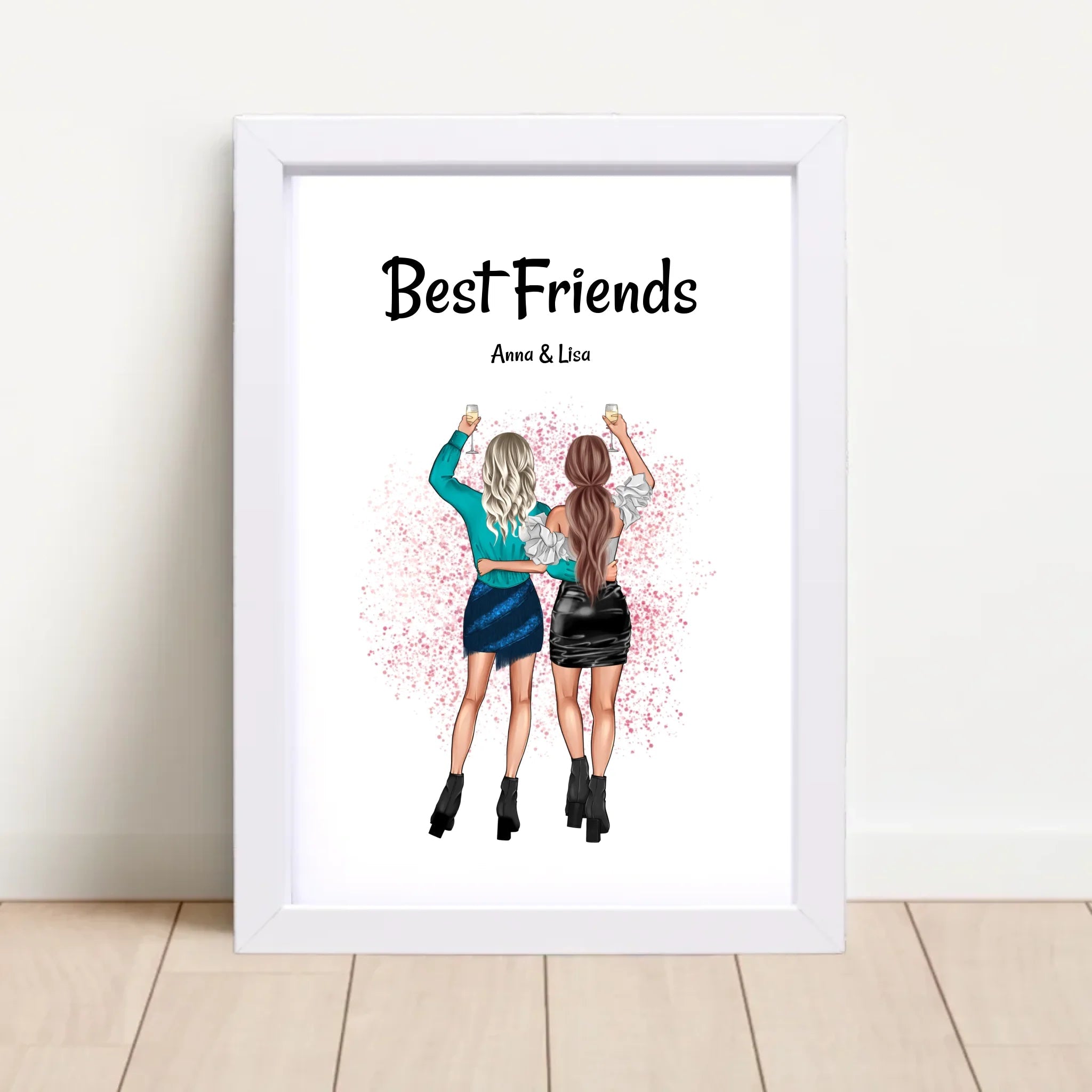 Geschenk für die beste Freundin als Bild personalisieren - Cantty