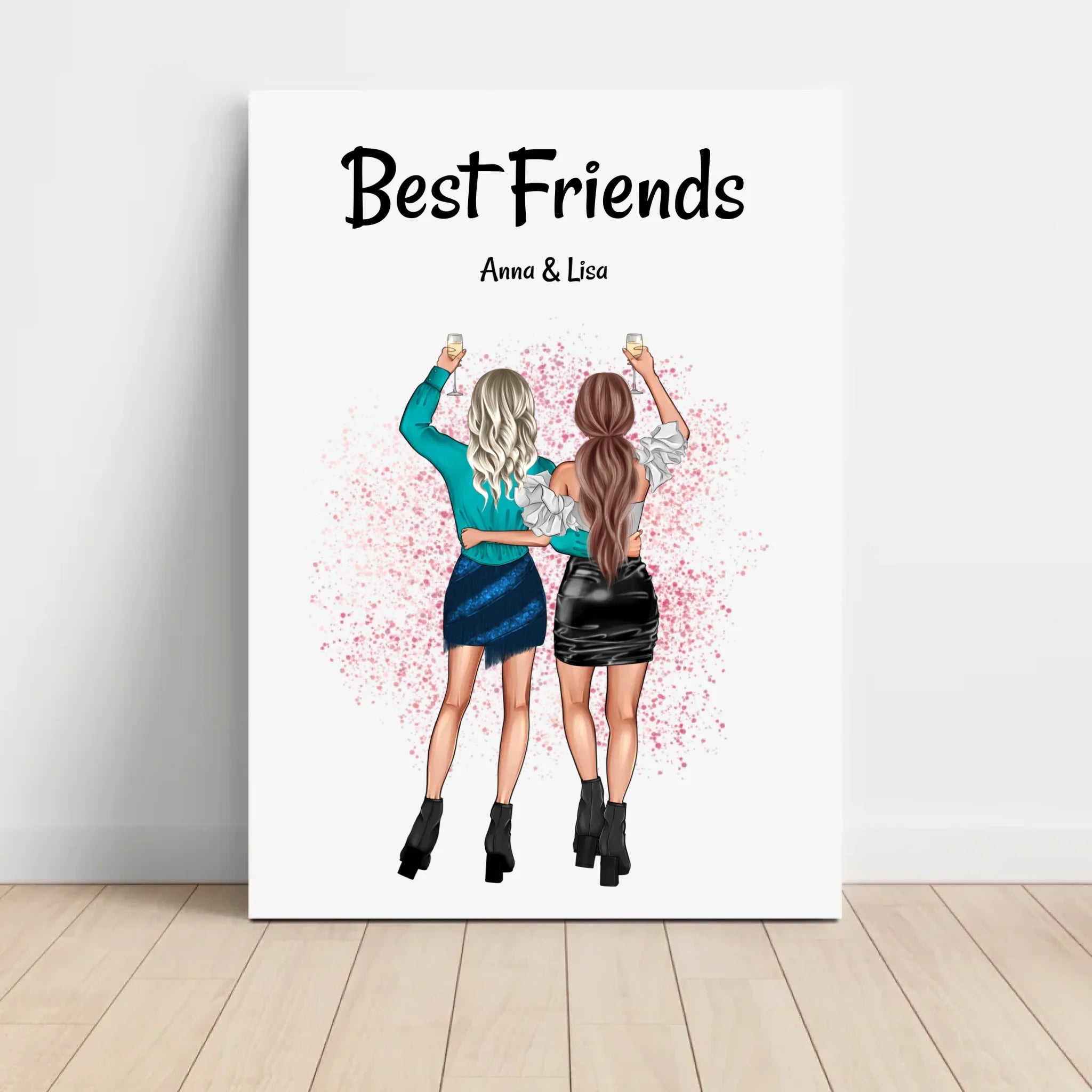 Geschenk für die beste Freundin als Bild personalisieren - Cantty