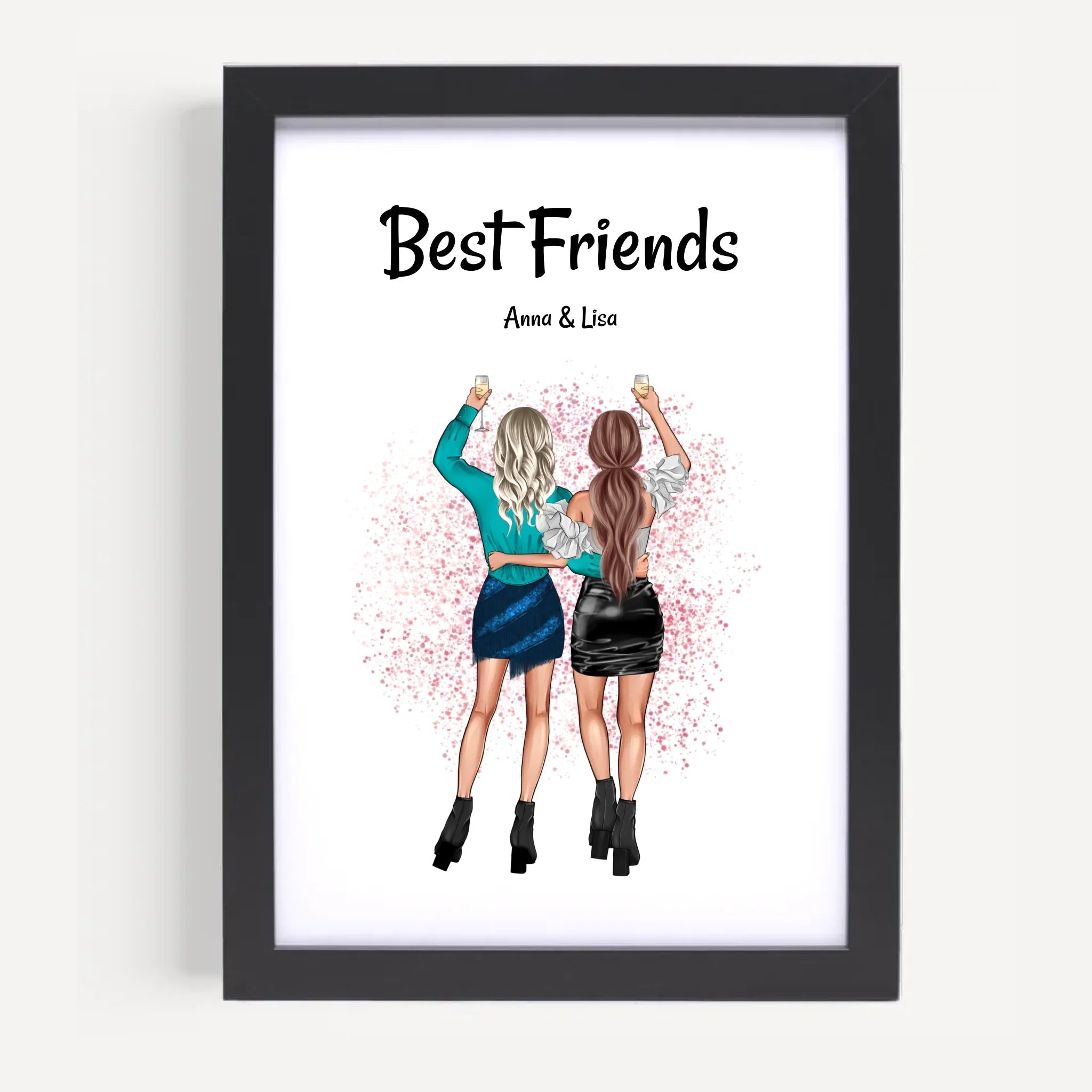 Geschenk für die beste Freundin als Bild personalisieren - Cantty