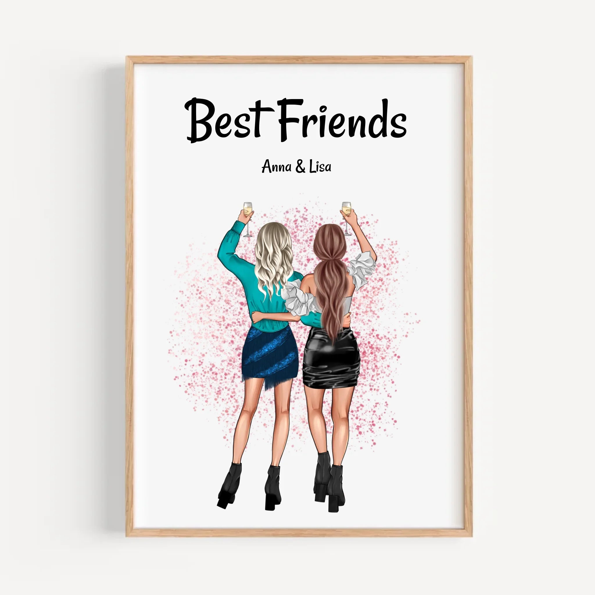 Geschenk für die beste Freundin als Bild personalisieren - Cantty