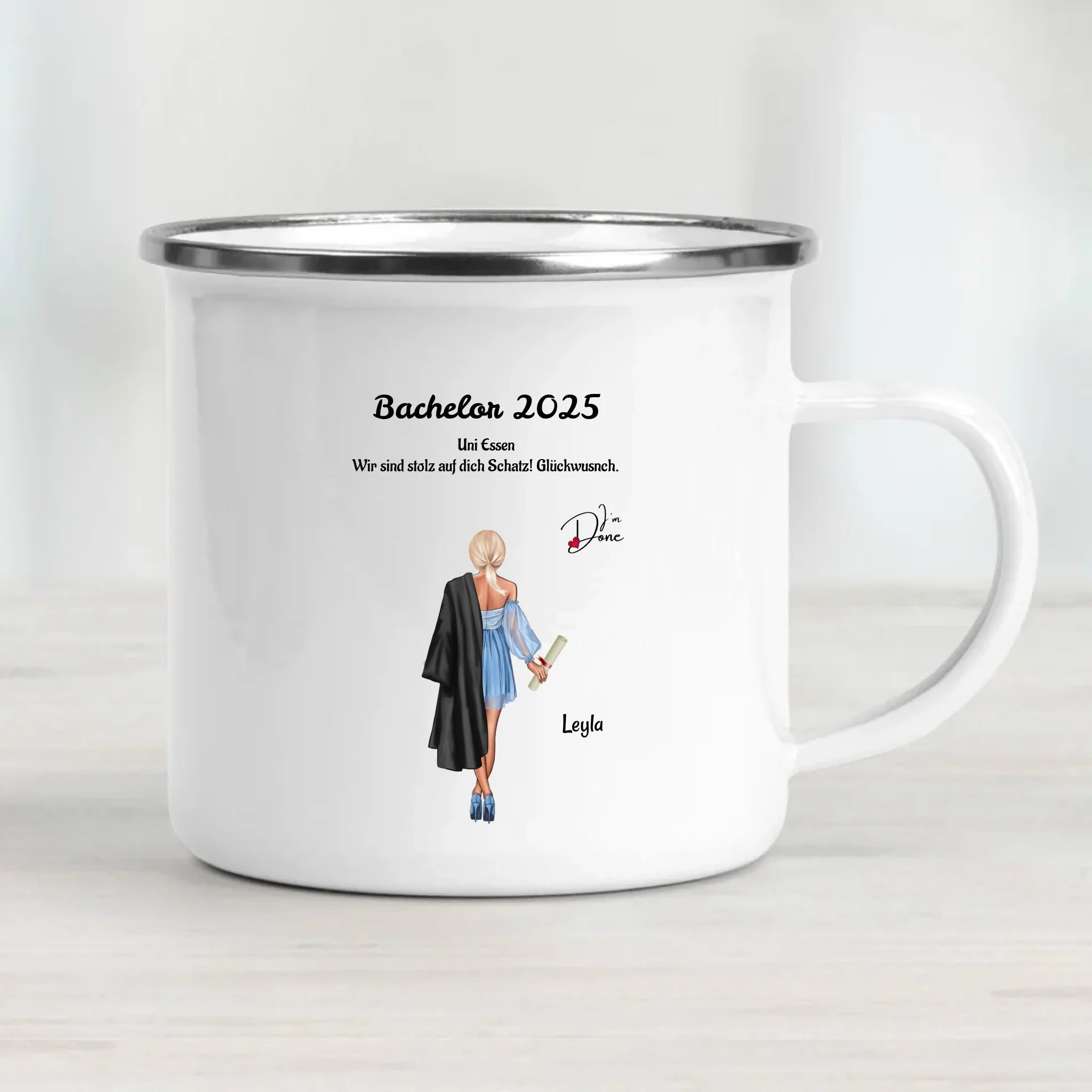Geschenk für Mädchen Tasse Bachelor Abschluss - Cantty