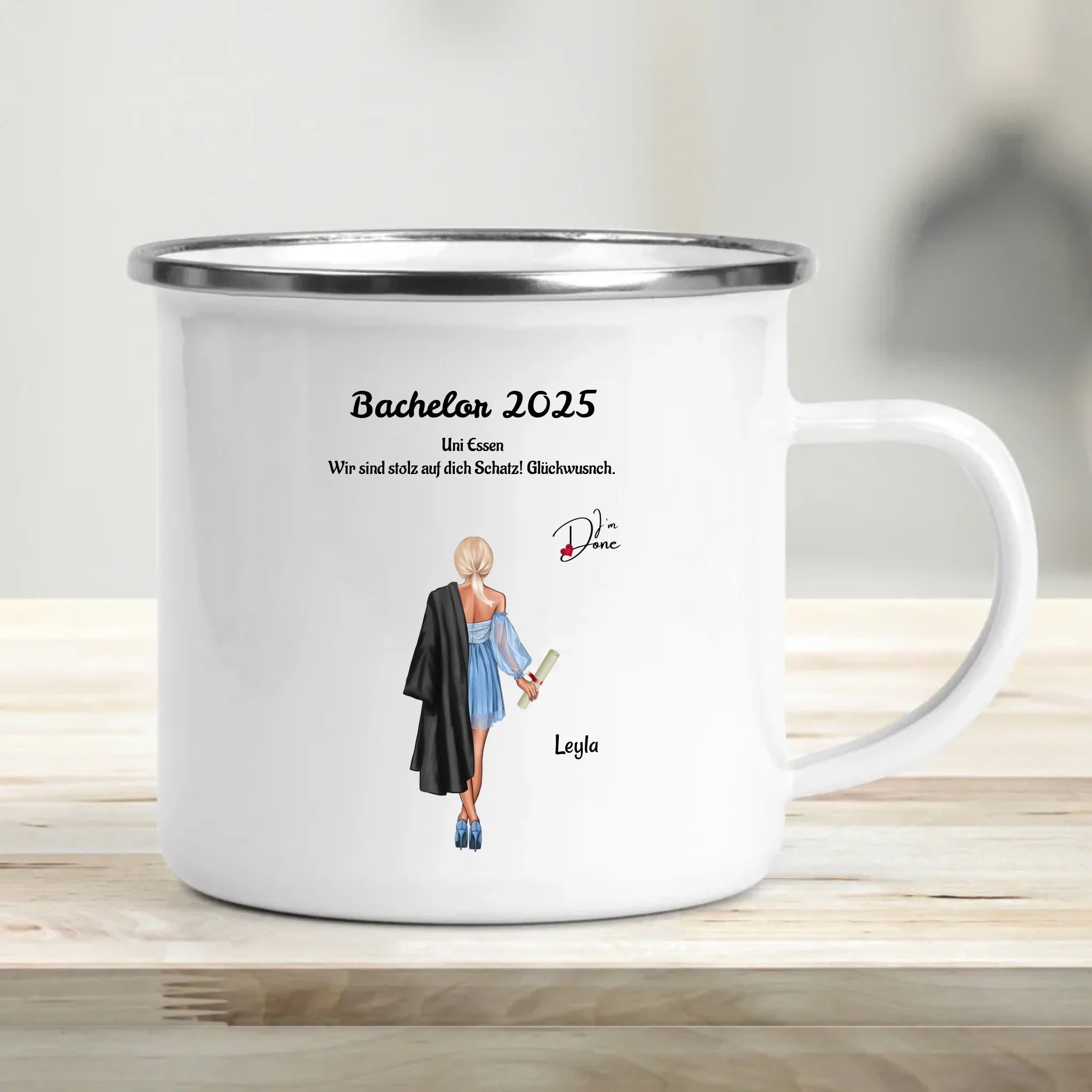 Geschenk für Mädchen Tasse Bachelor Abschluss - Cantty