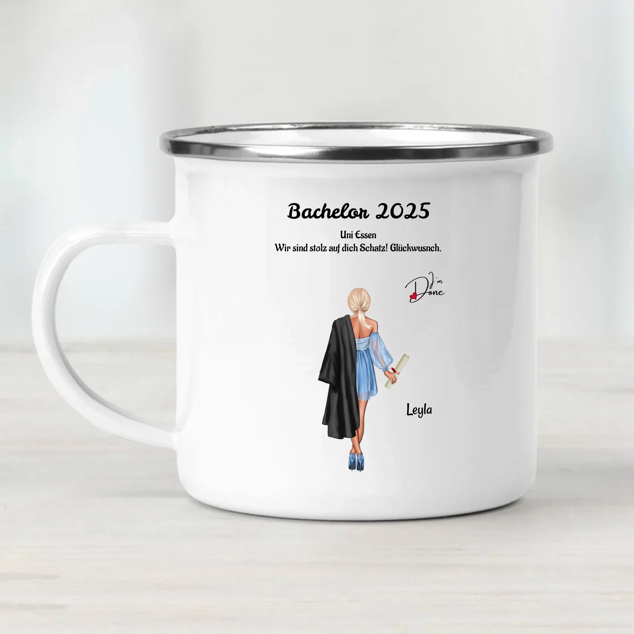 Geschenk für Mädchen Tasse Bachelor Abschluss - Cantty