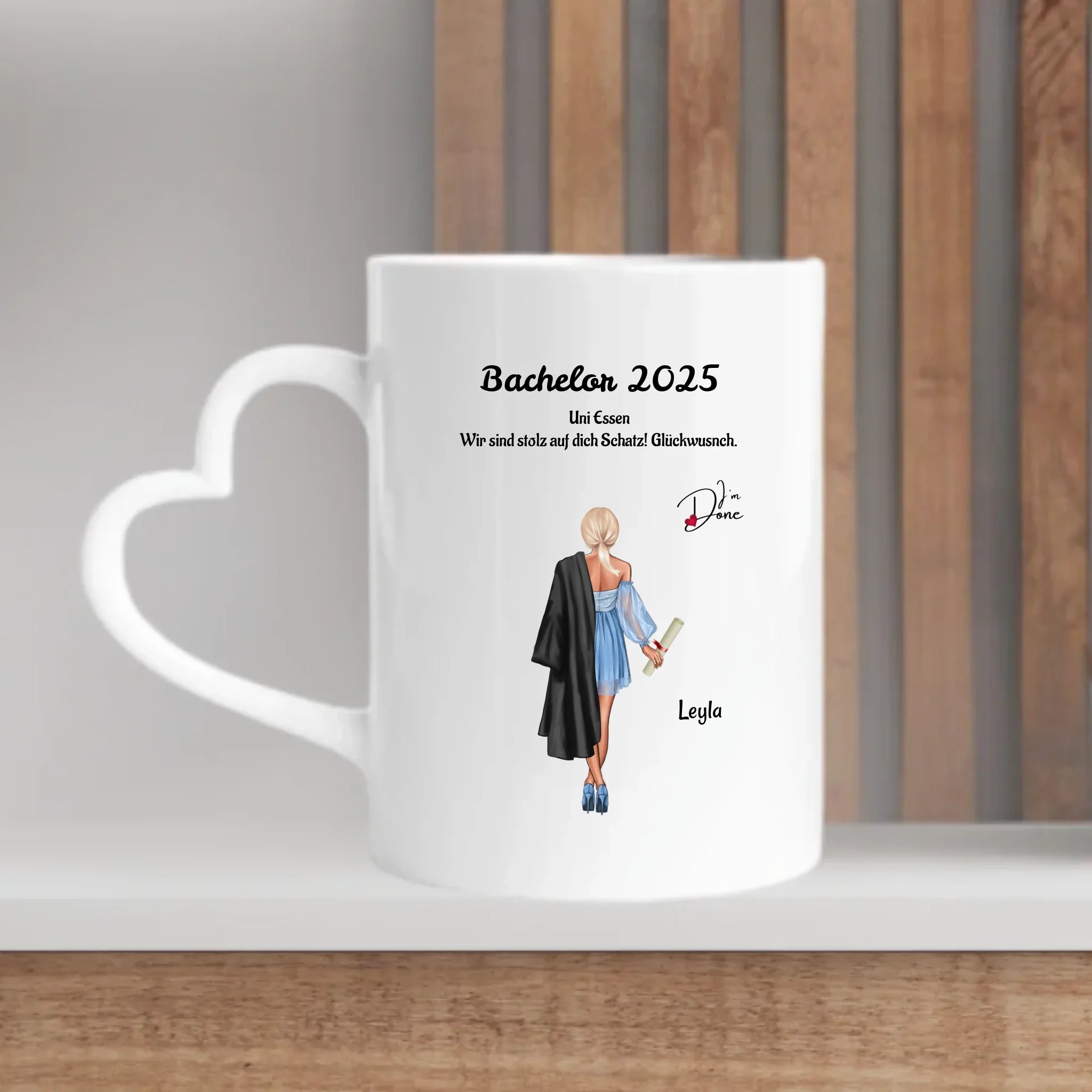 Geschenk für Mädchen Tasse Bachelor Abschluss - Cantty