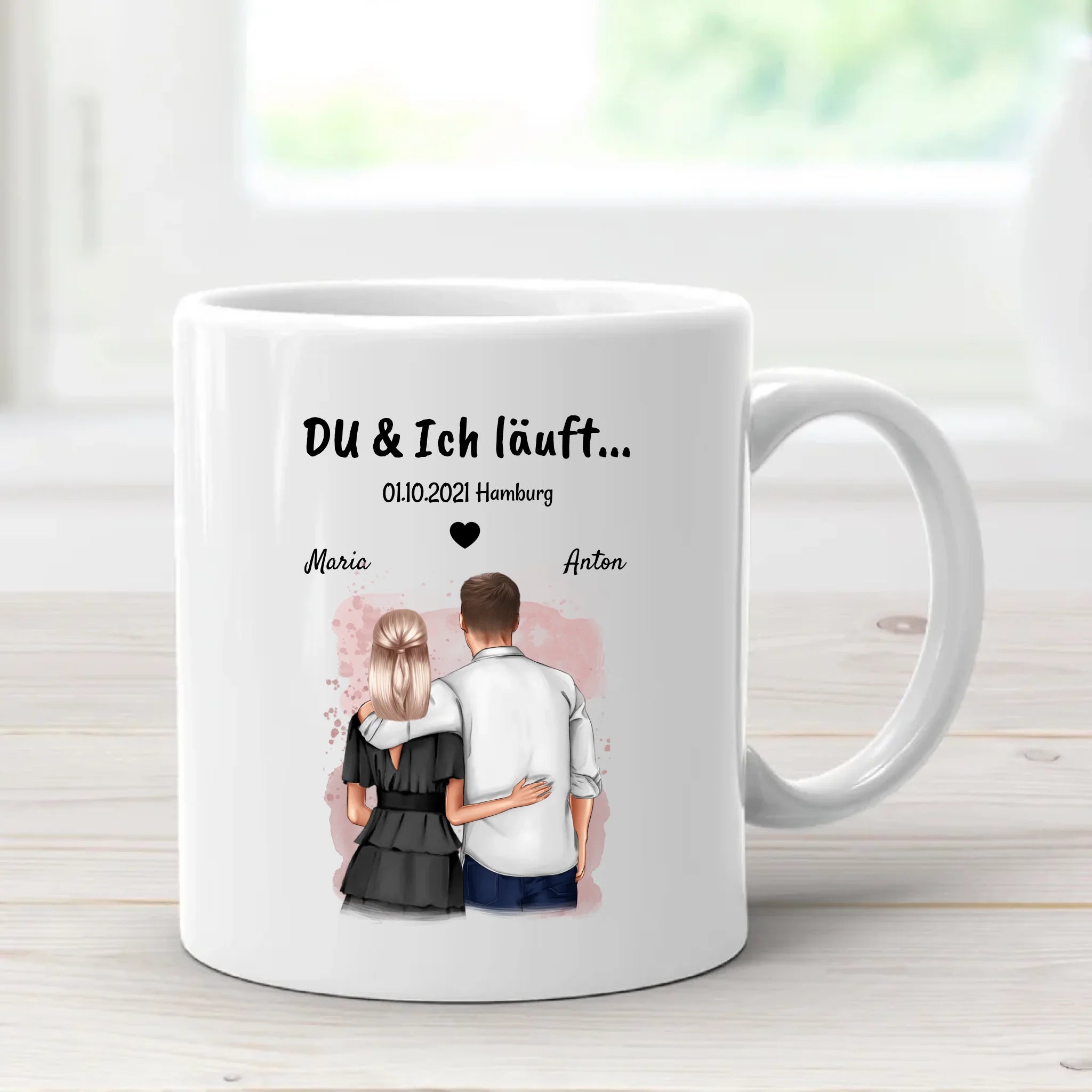 Geschenk Jahrestag Tasse du ich läuft - Cantty