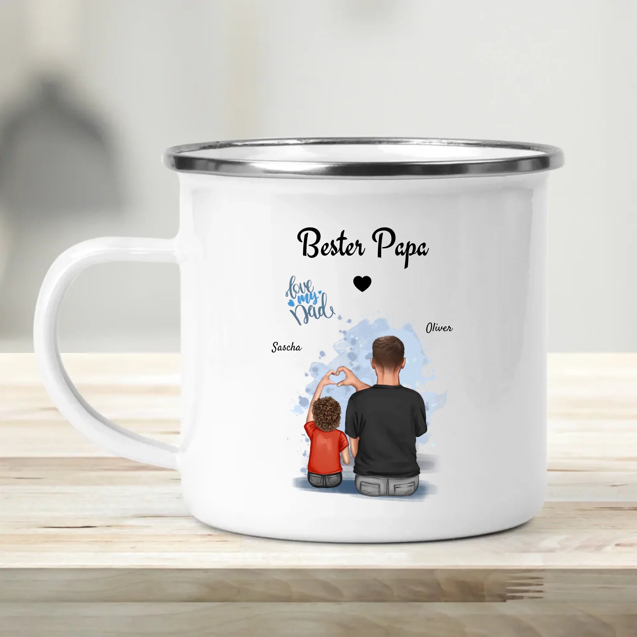 Geschenk Papa & Sohn Bild Tasse - Cantty