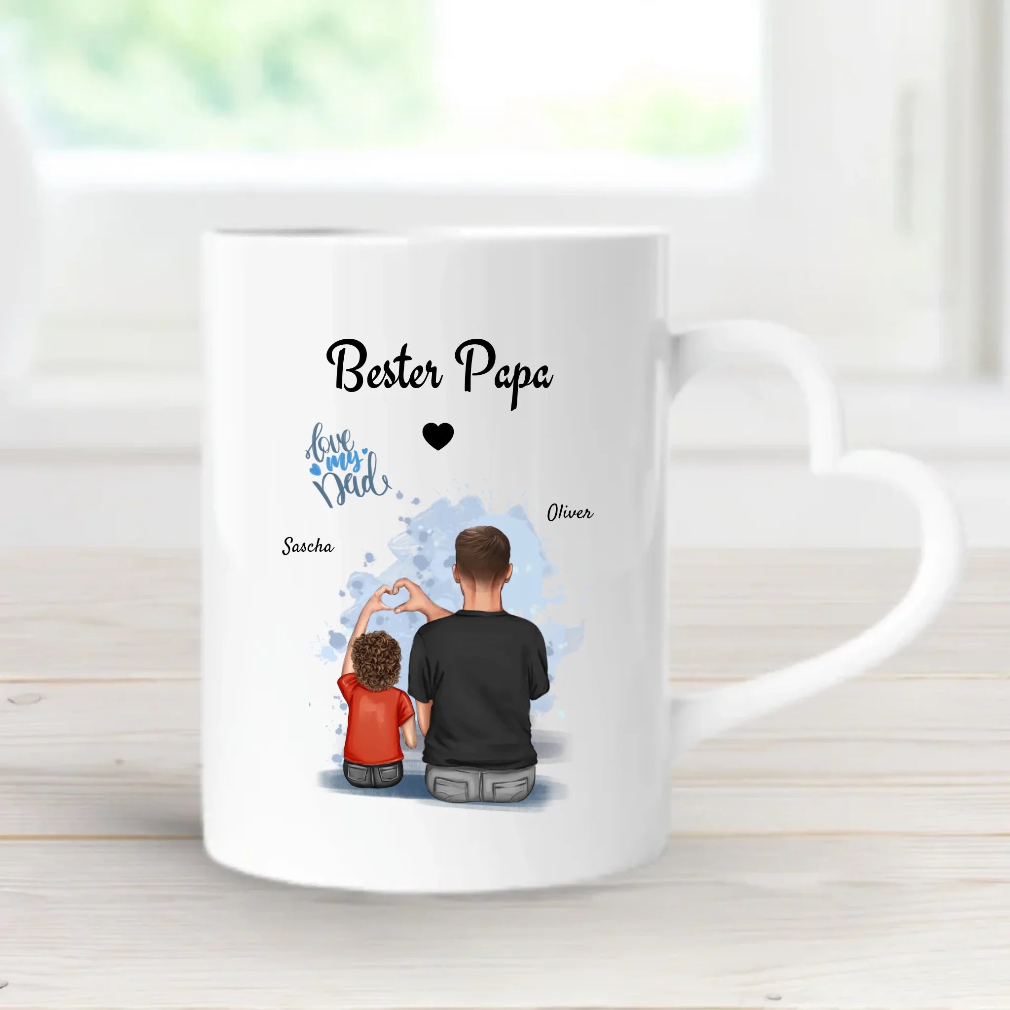 Geschenk Papa & Sohn Bild Tasse - Cantty