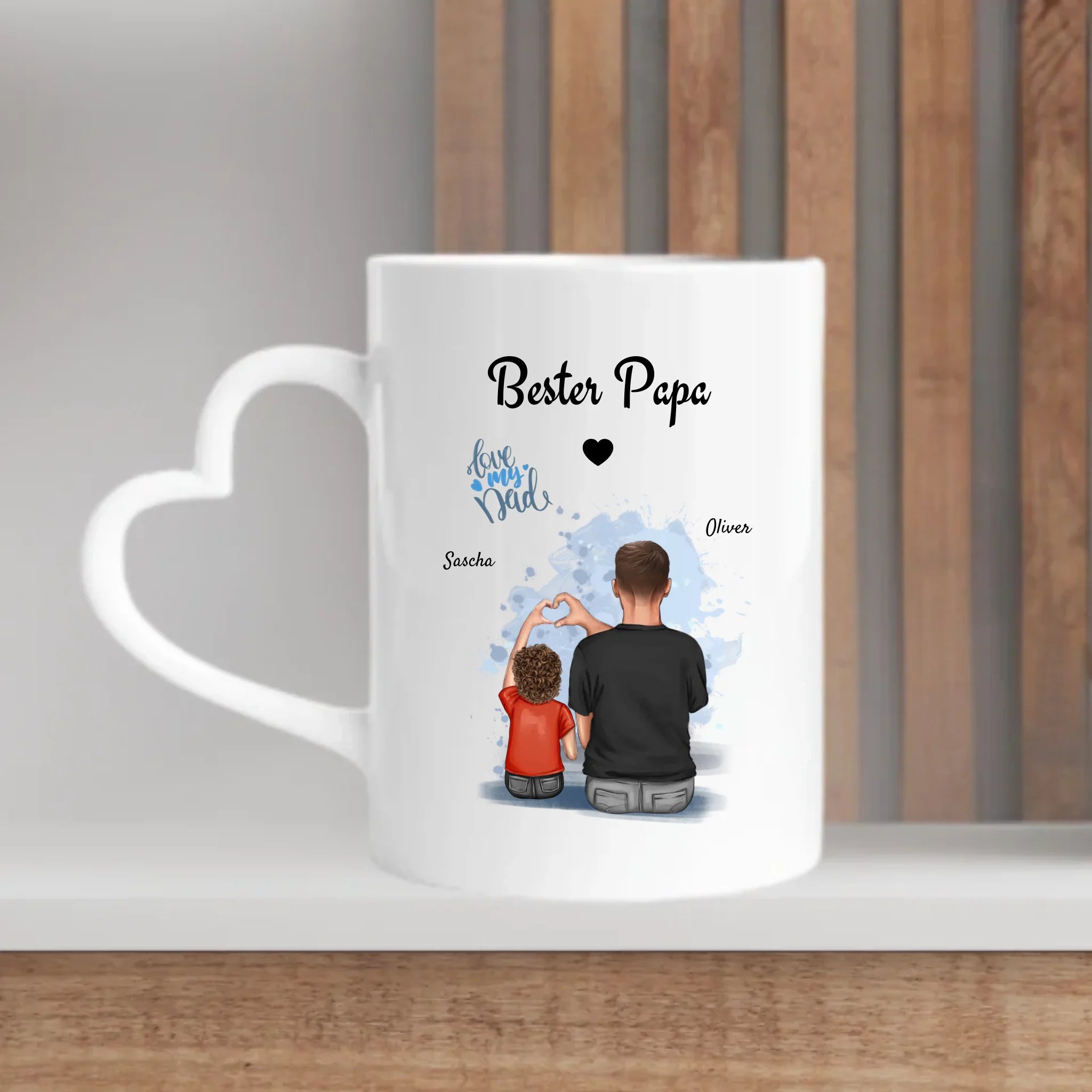 Geschenk Papa & Sohn Bild Tasse - Cantty