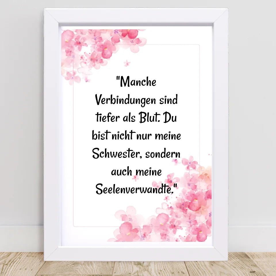 Geschenk Spruch Poster für Schwester selber gestalten - Cantty