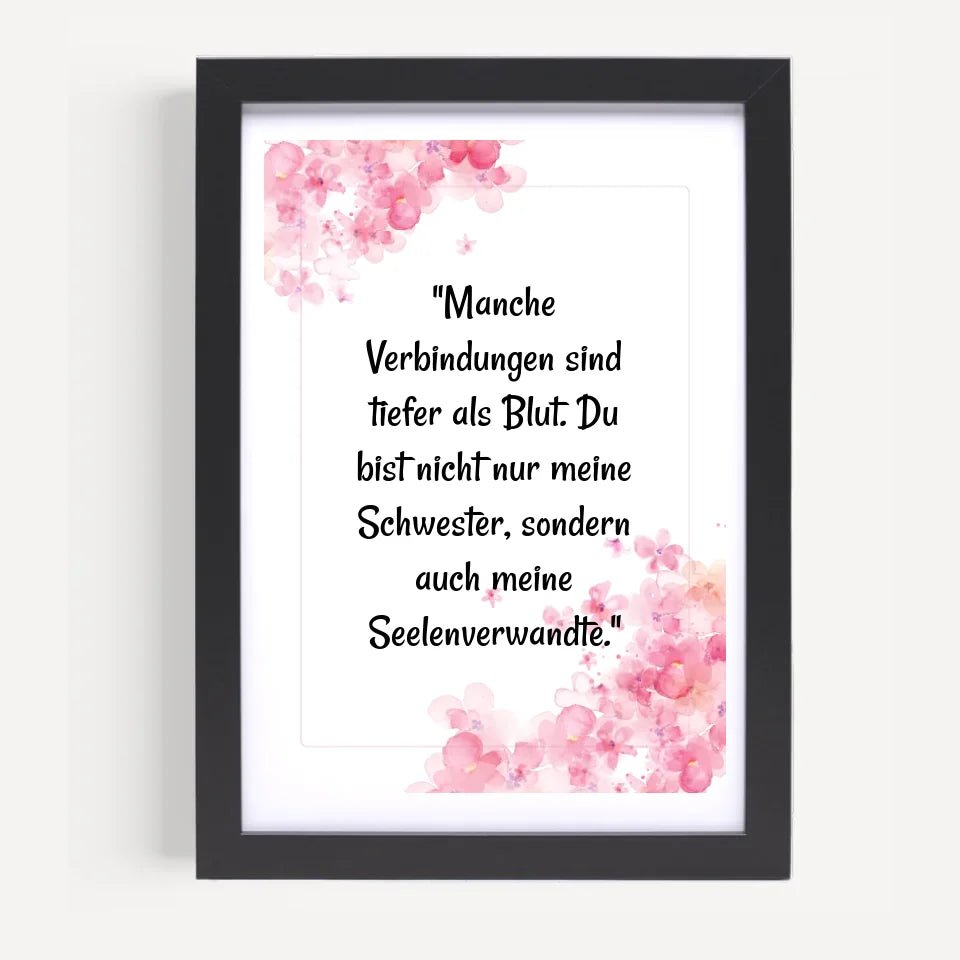 Geschenk Spruch Poster für Schwester selber gestalten - Cantty