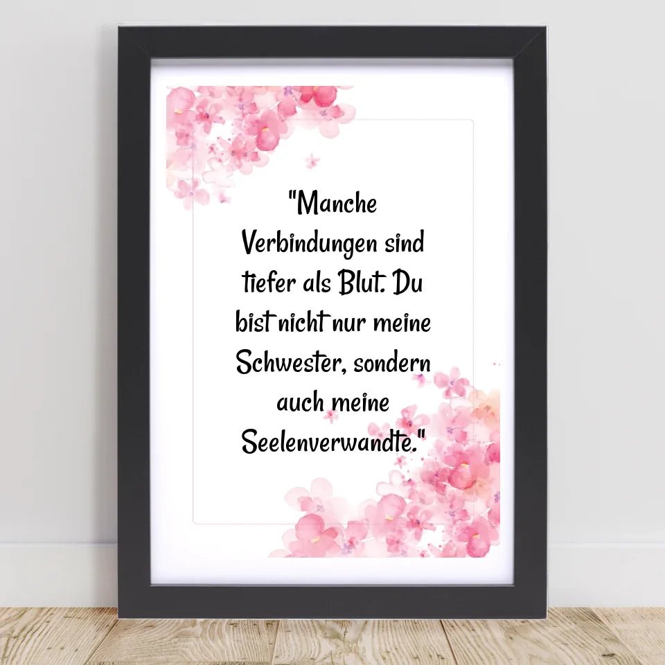 Geschenk Spruch Poster für Schwester selber gestalten - Cantty