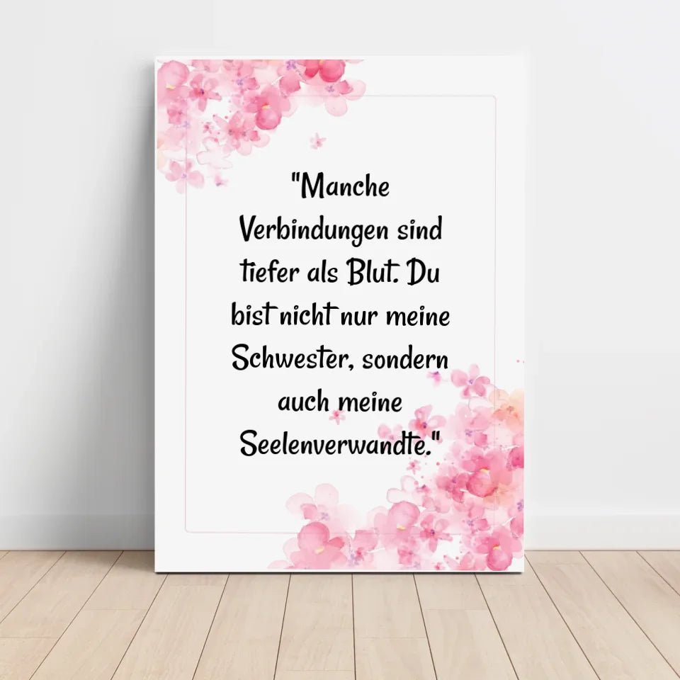 Geschenk Spruch Poster für Schwester selber gestalten - Cantty