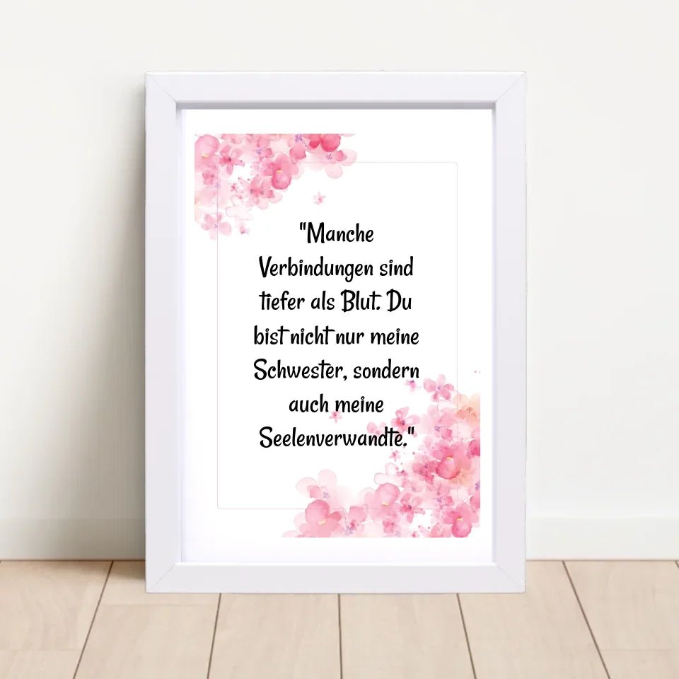 Geschenk Spruch Poster für Schwester selber gestalten - Cantty