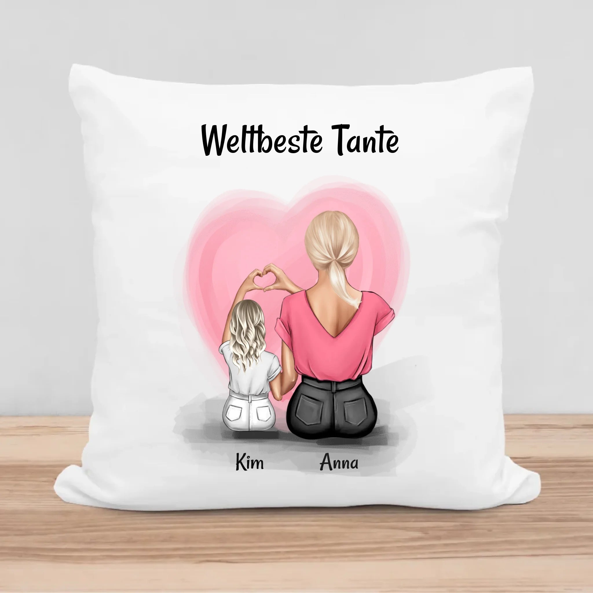 Geschenk Tante Kissen personalisiert - Cantty