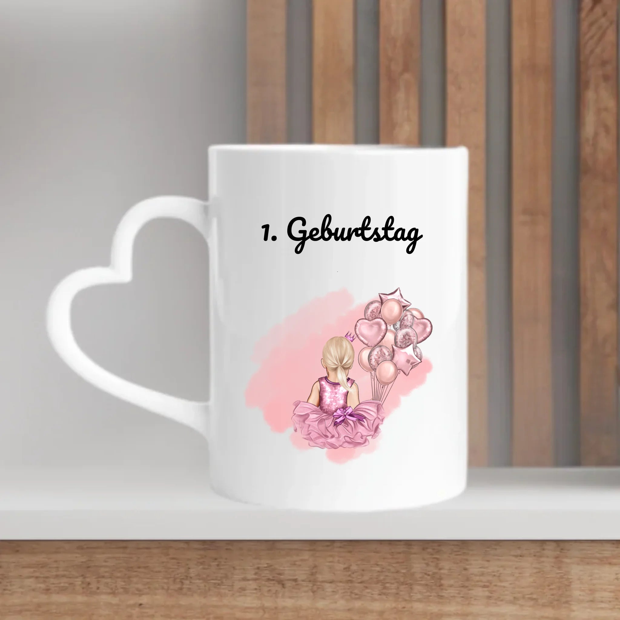 Geschenk Tasse 1 Geburtstag Mädchen personalisiert - Cantty