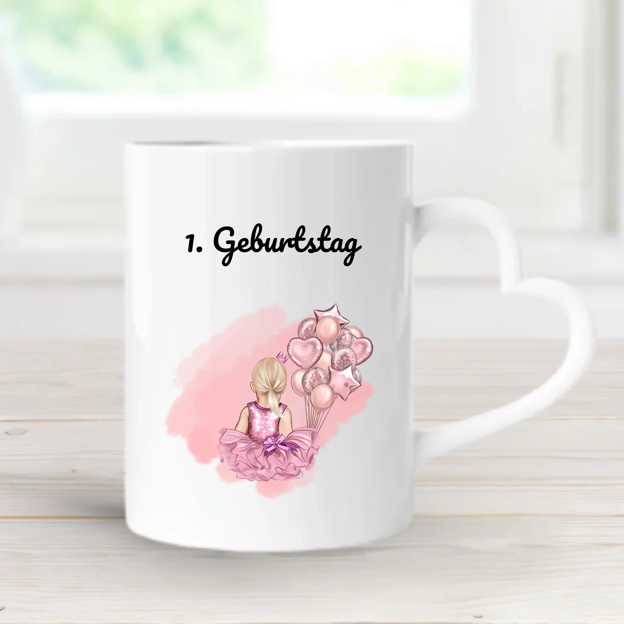 Geschenk Tasse 1 Geburtstag Mädchen personalisiert - Cantty