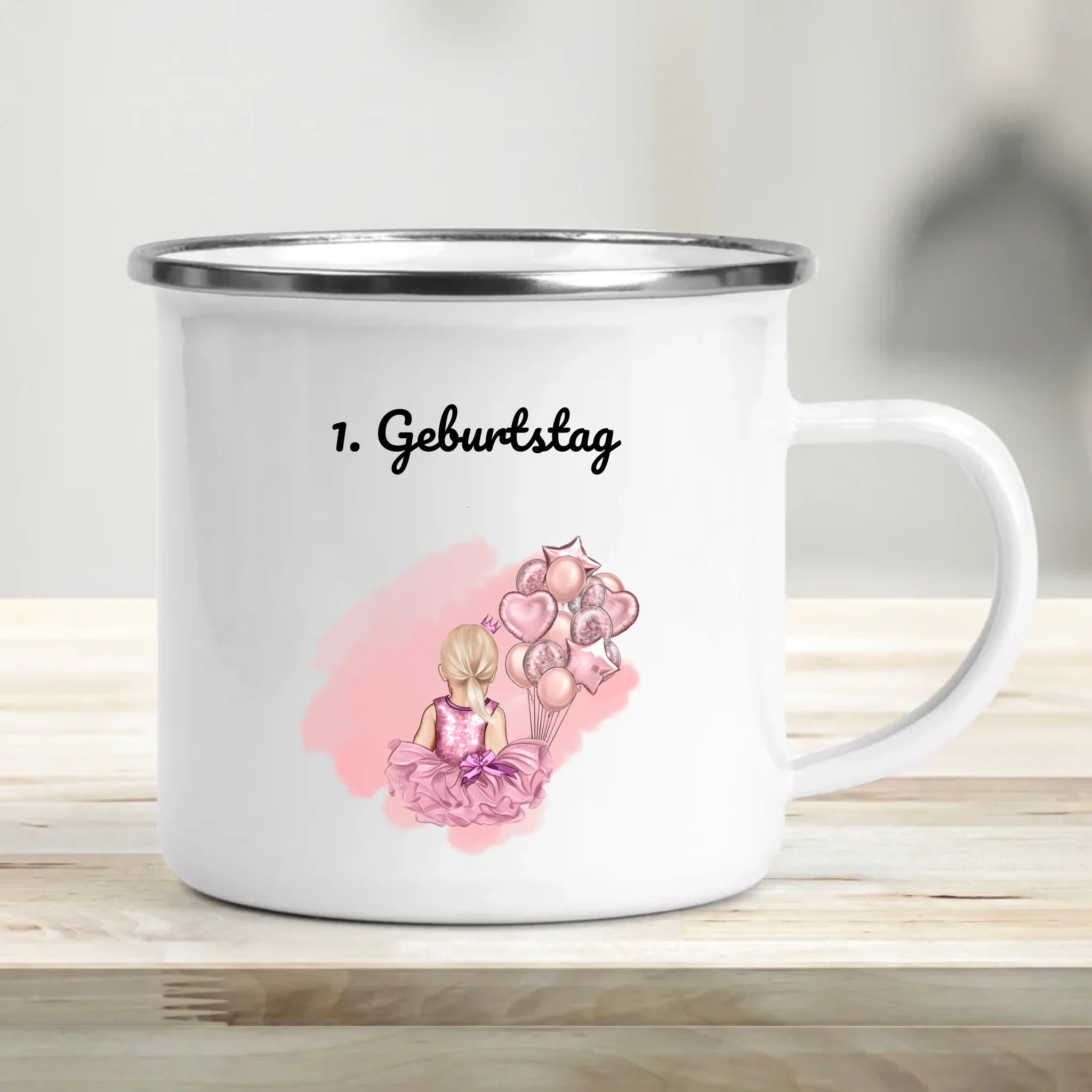 Geschenk Tasse 1 Geburtstag Mädchen personalisiert - Cantty